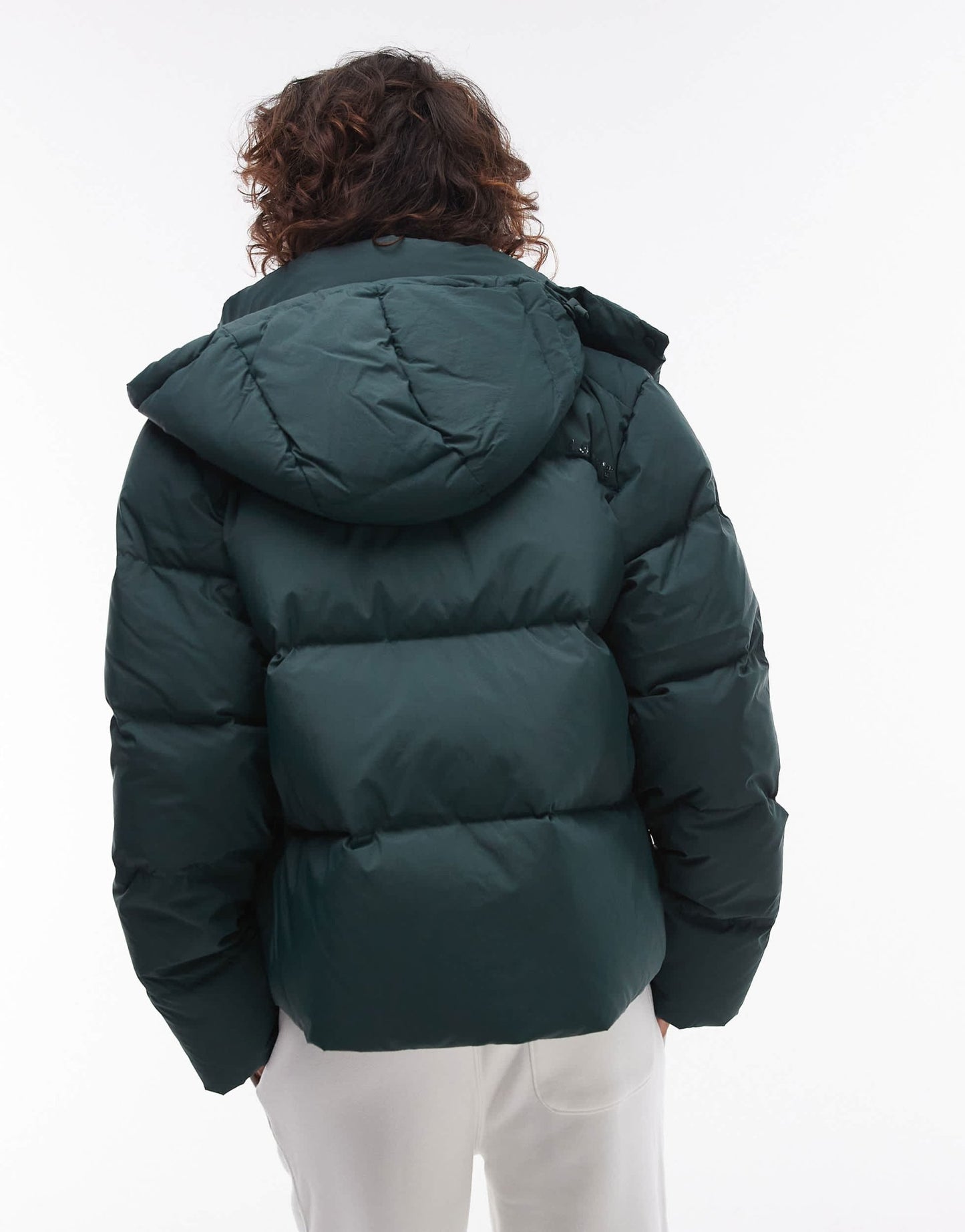 Lacoste zip puffa coat in dark green - ASOS Sample Sale EU Store