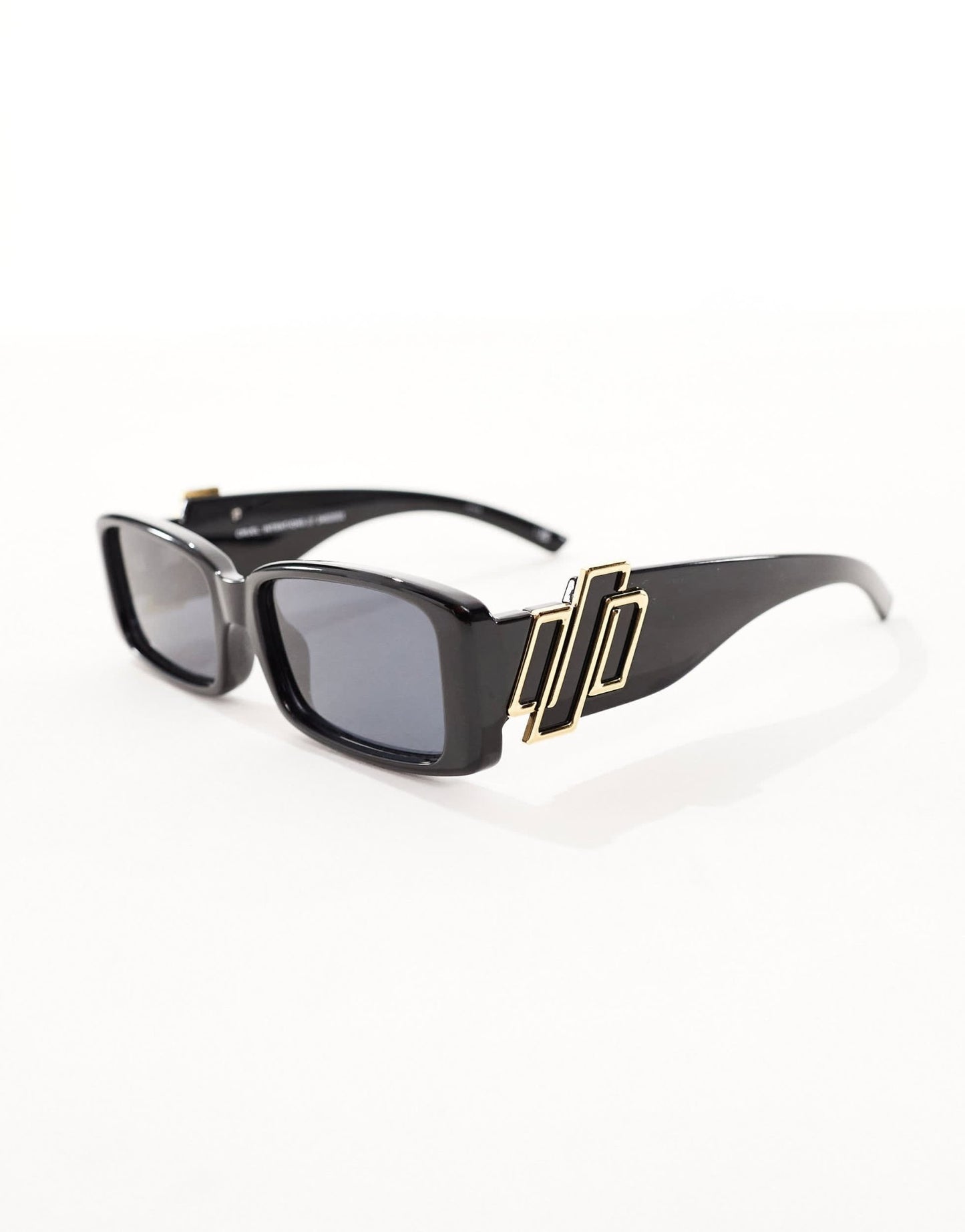 Le Specs cruel intentions rectangle sunglasses in black - ASOS Sample Sale EU Store
