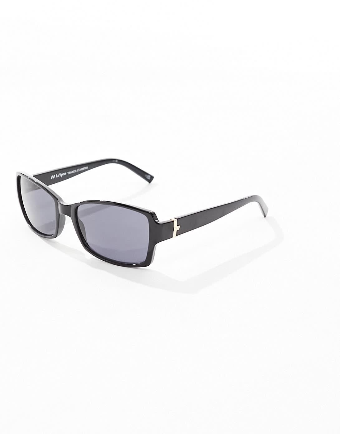 Le Specs trance rectangle sunglasses in black - ASOS Sample Sale EU Store