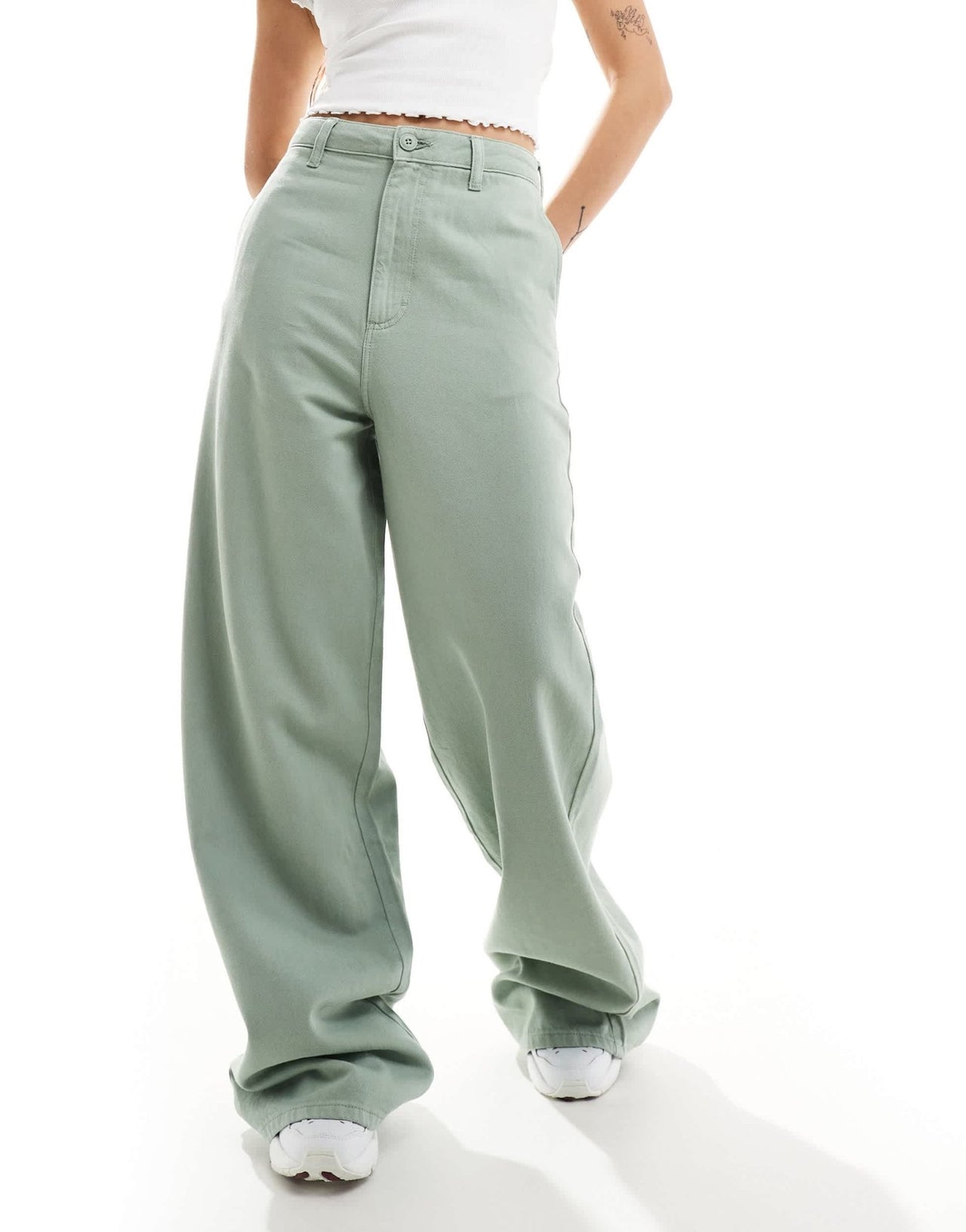 Lee relaxed fit chinos in light green grey - ASOS Sample Sale EU Store