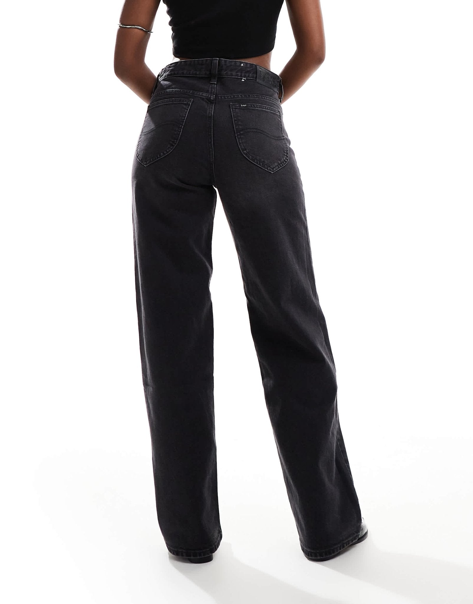 Lee Rider Loose straight fit jeans in washed black - ASOS Sample Sale EU Store