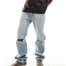 Levi's 501  original straight fit jeans in light blue