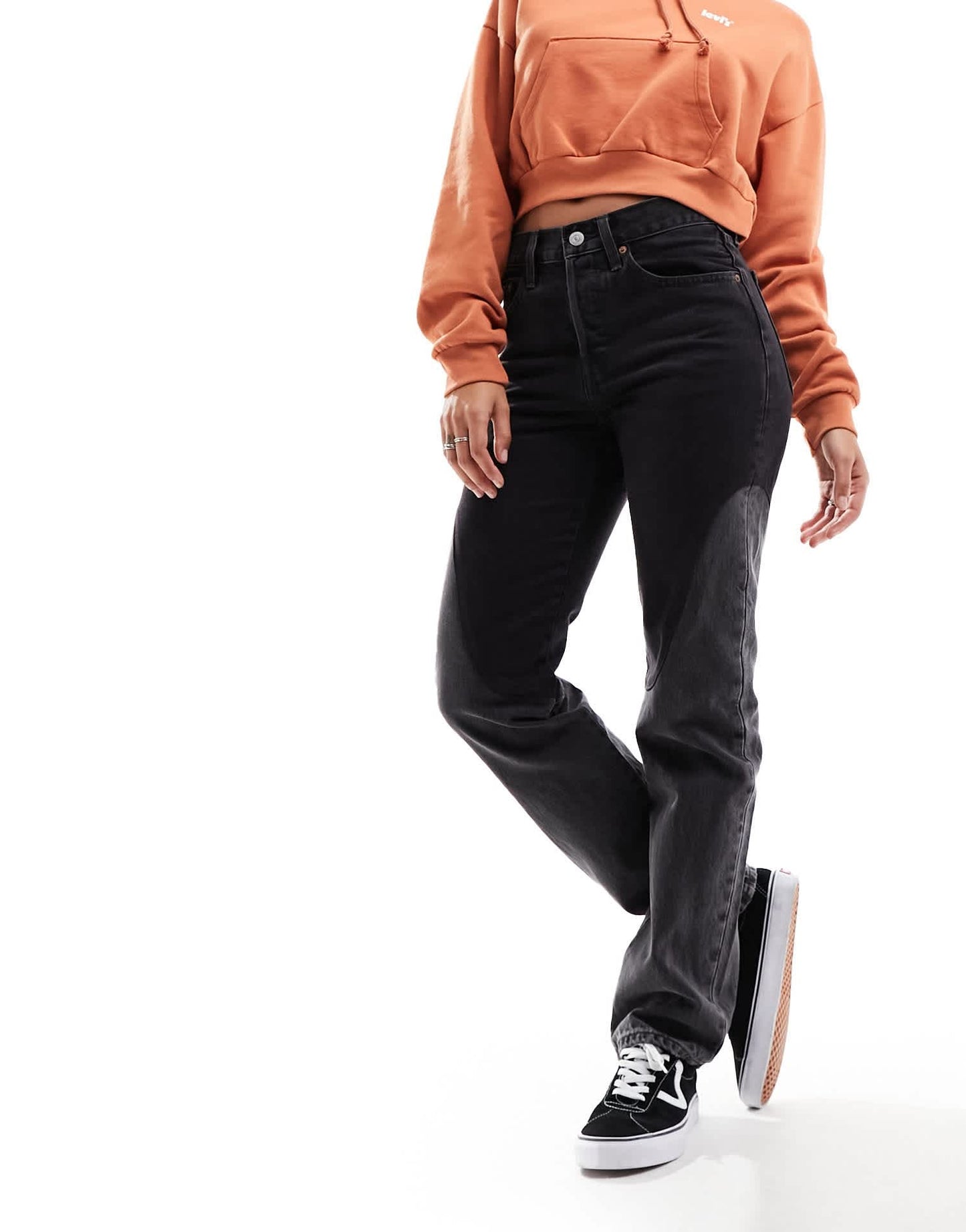 Levi's 501 original straight fit panel jeans in black wash - ASOS Sample Sale EU Store