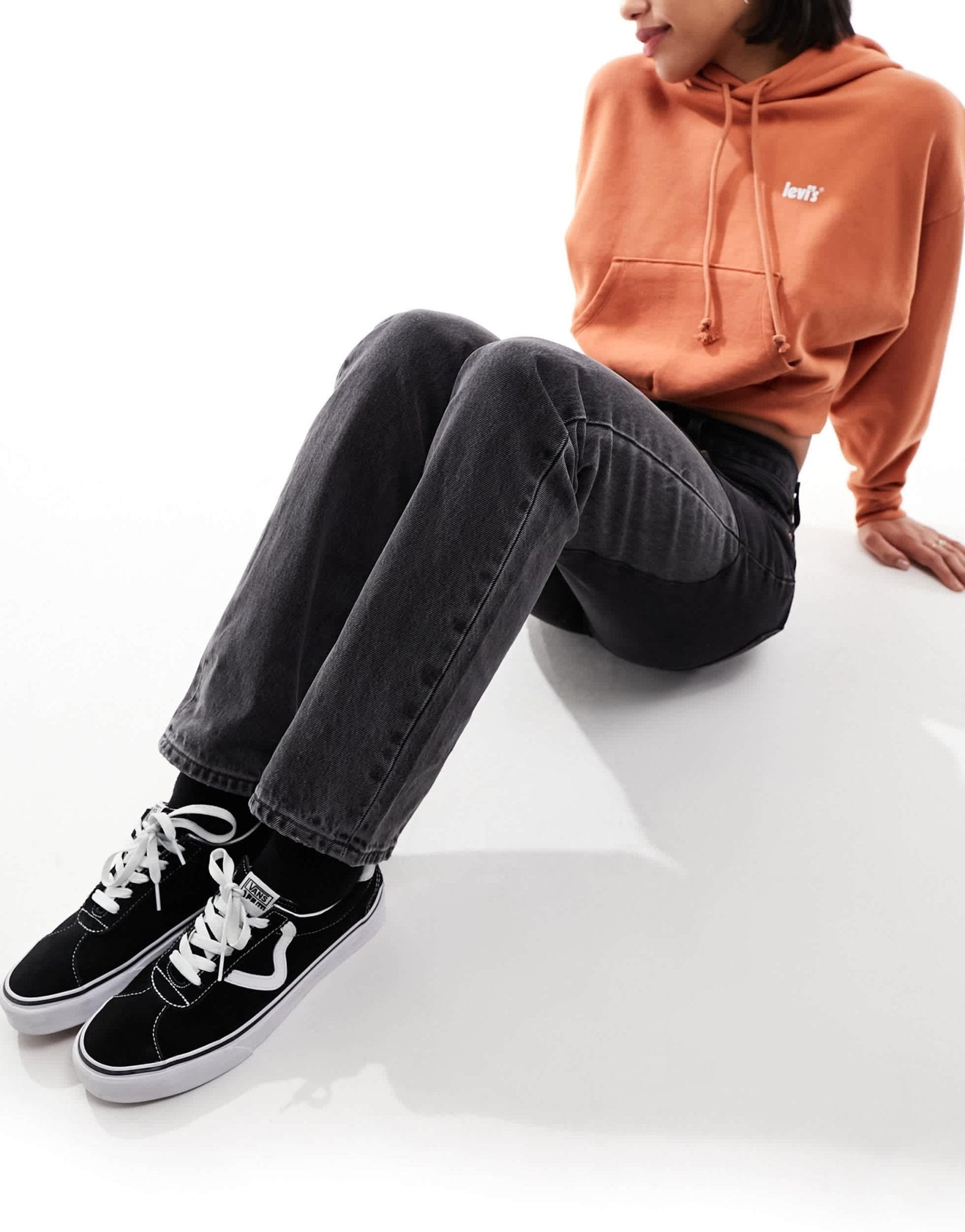 Levi's 501 original straight fit panel jeans in black wash - ASOS Sample Sale EU Store