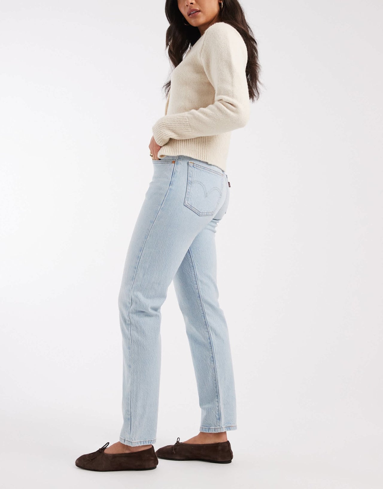 Levi's 501 straight crop jeans in light blue - ASOS Sample Sale EU Store