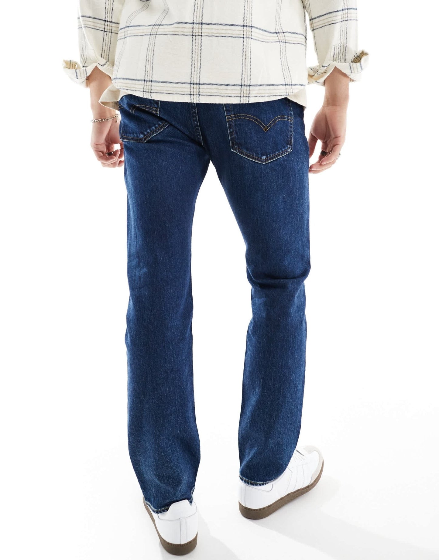 Levi's 502 tapered fit jeans in mid blue - ASOS Sample Sale EU Store