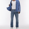 Levi's 502 tapered fit performance cool denim jeans in mid blue