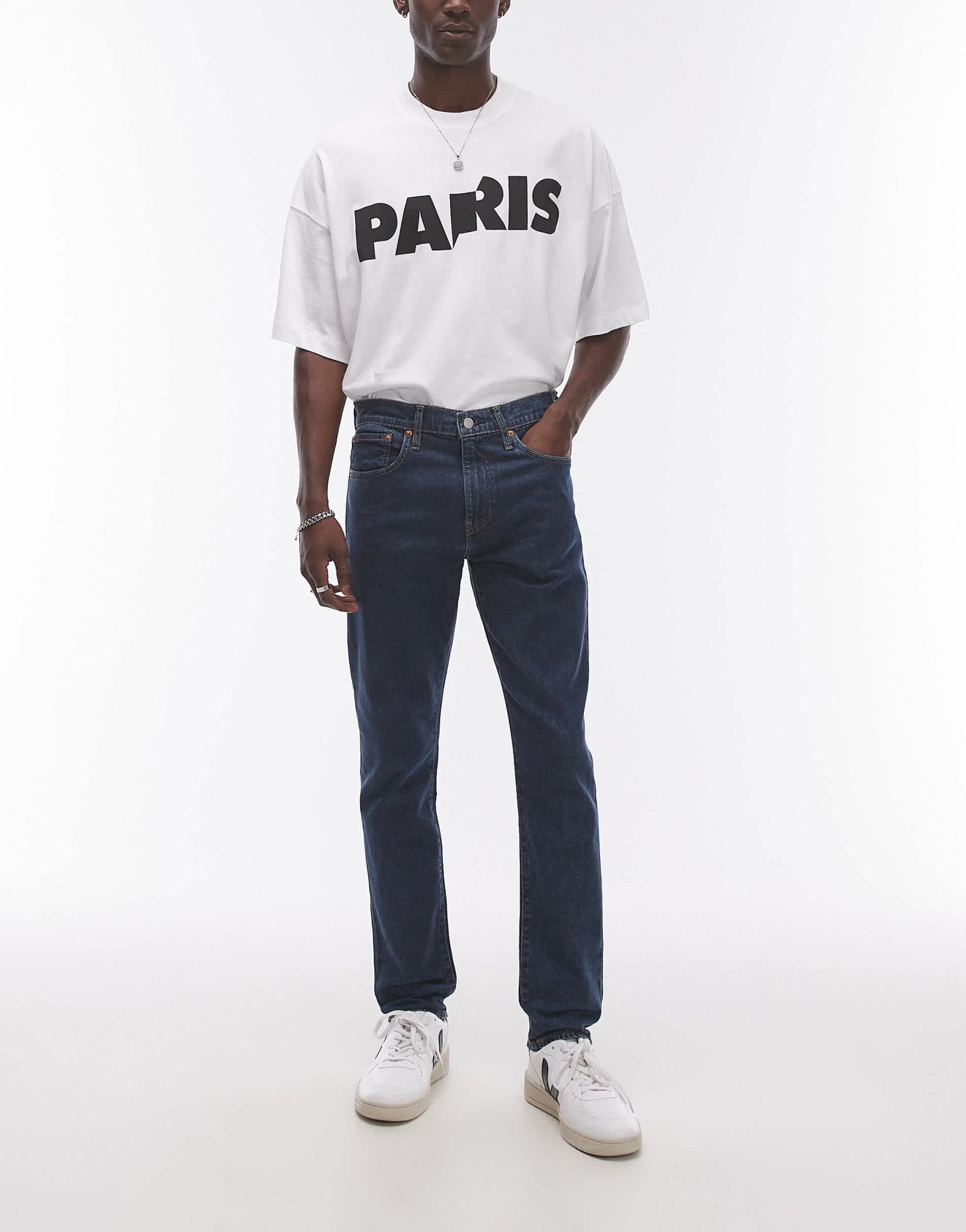 Levi's 512 slim taper jeans in dark blue - ASOS Sample Sale EU Store