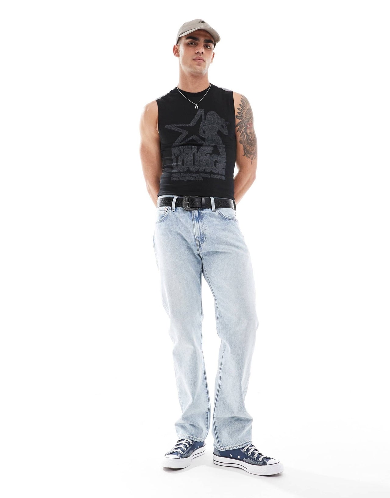 Levi's 555 relaxed straight fit jeans in light blue - ASOS Sample Sale EU Store