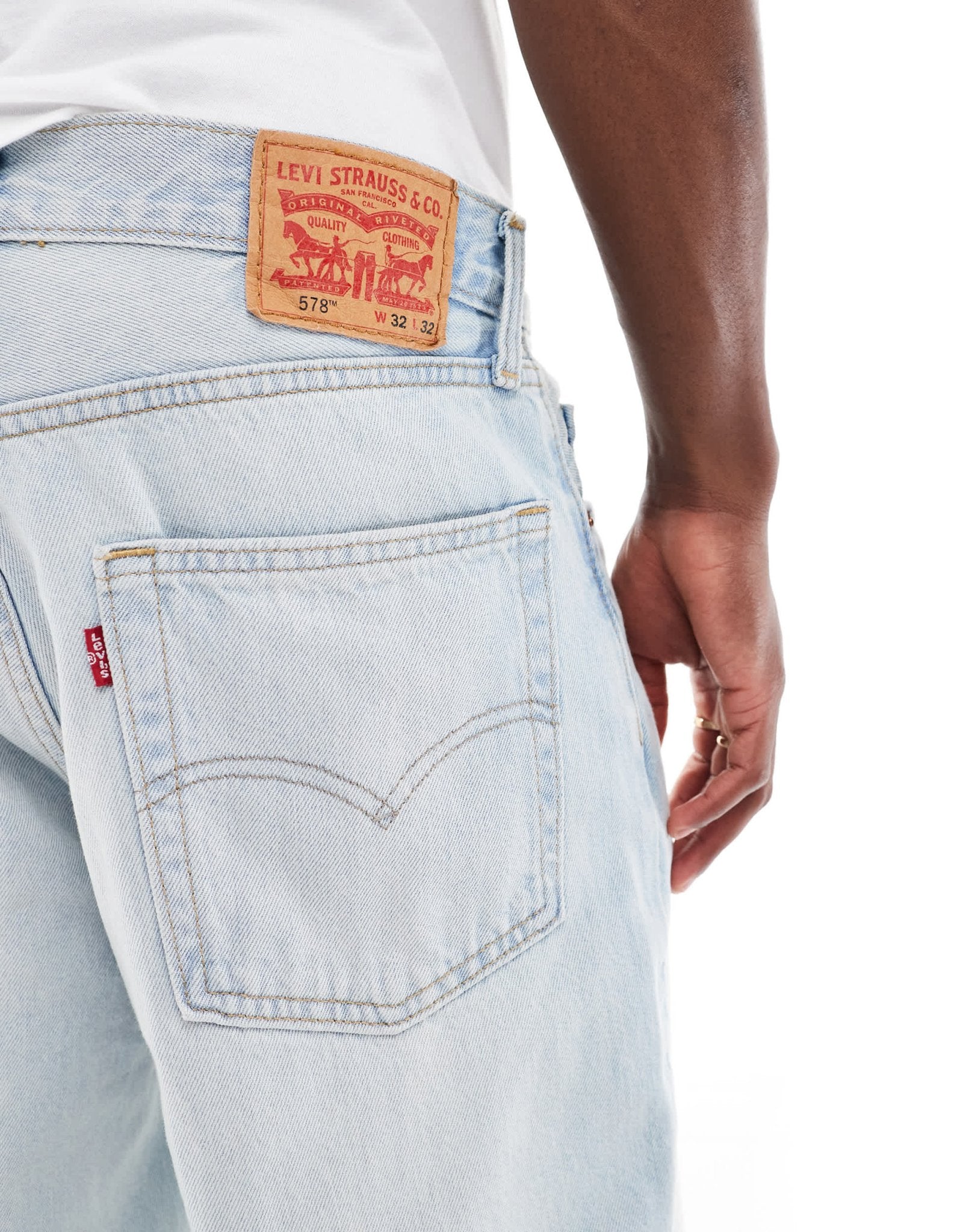 Levi's 578 baggy fit jeans in bleach blue - ASOS Sample Sale EU Store