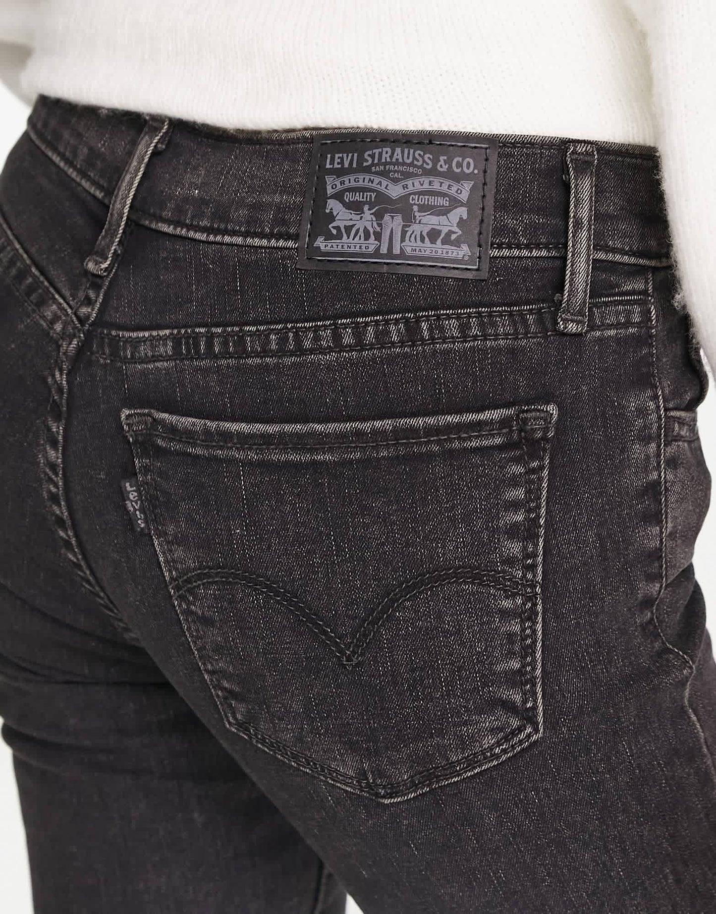 Levi's 710 super skinny jeans in washed black - ASOS Sample Sale EU Store