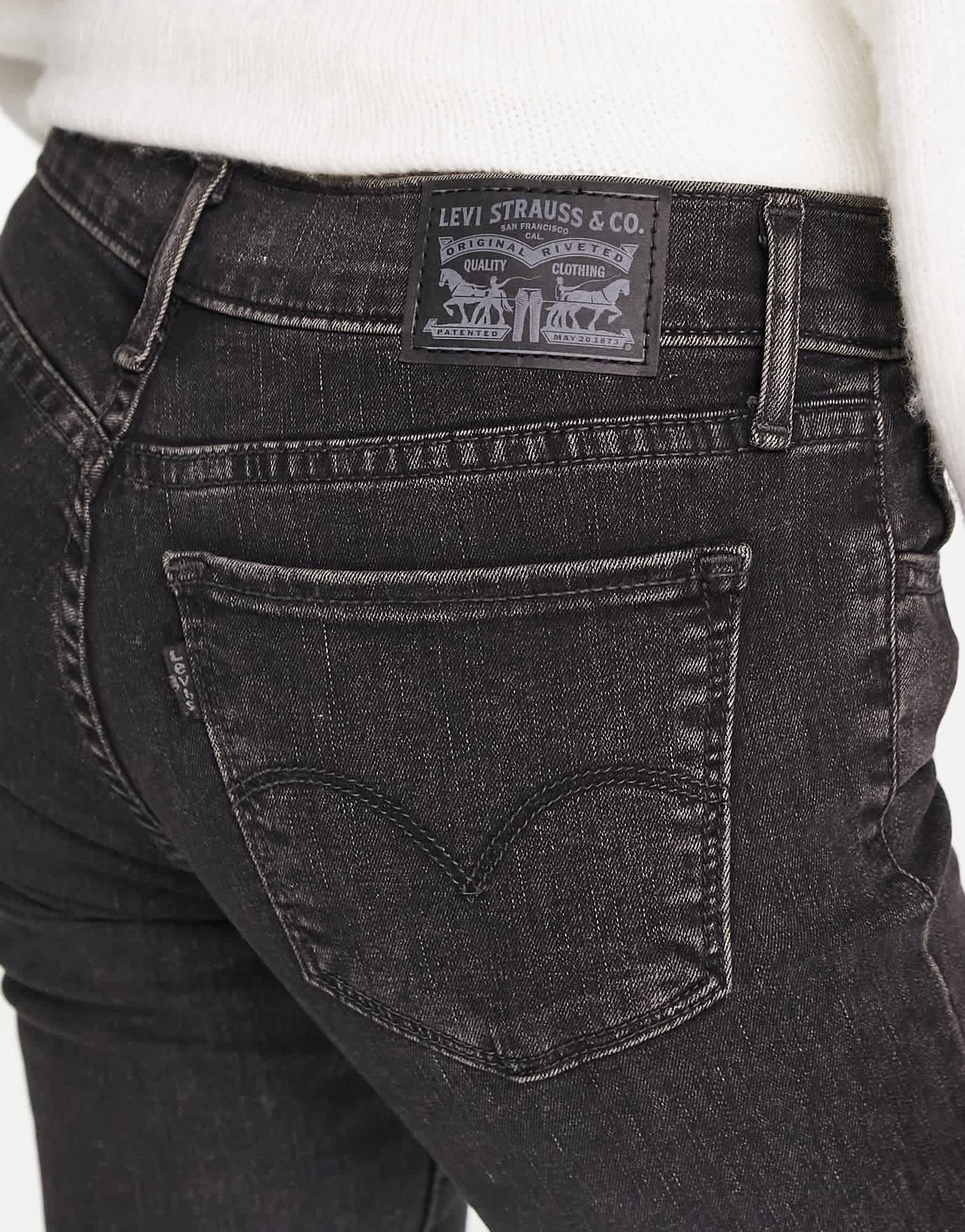 Levi's 710 super skinny jeans in washed black - ASOS Sample Sale EU Store