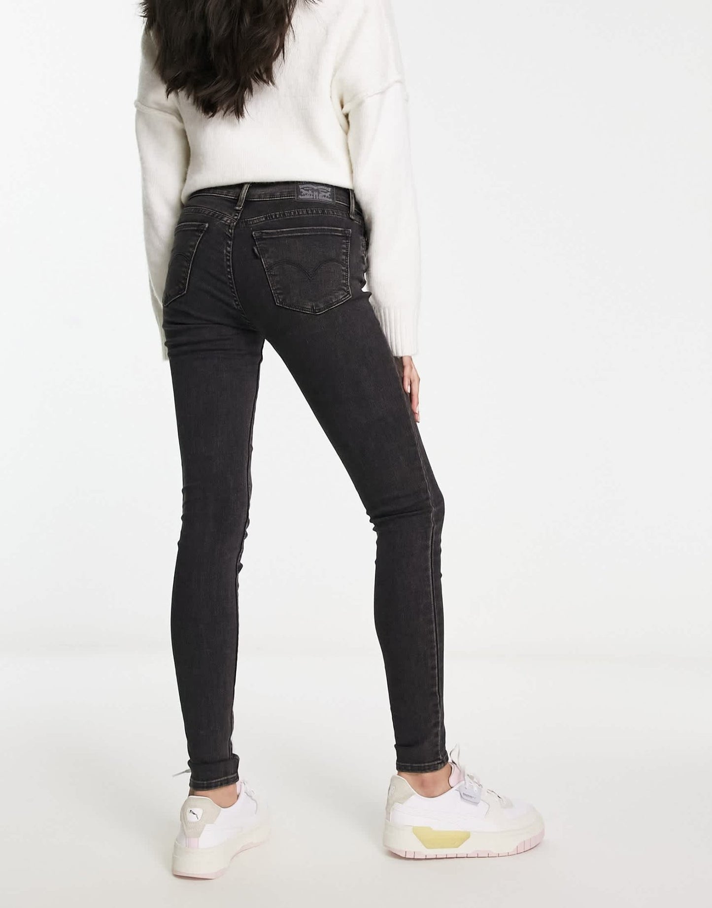 Levi's 710 super skinny jeans in washed black - ASOS Sample Sale EU Store