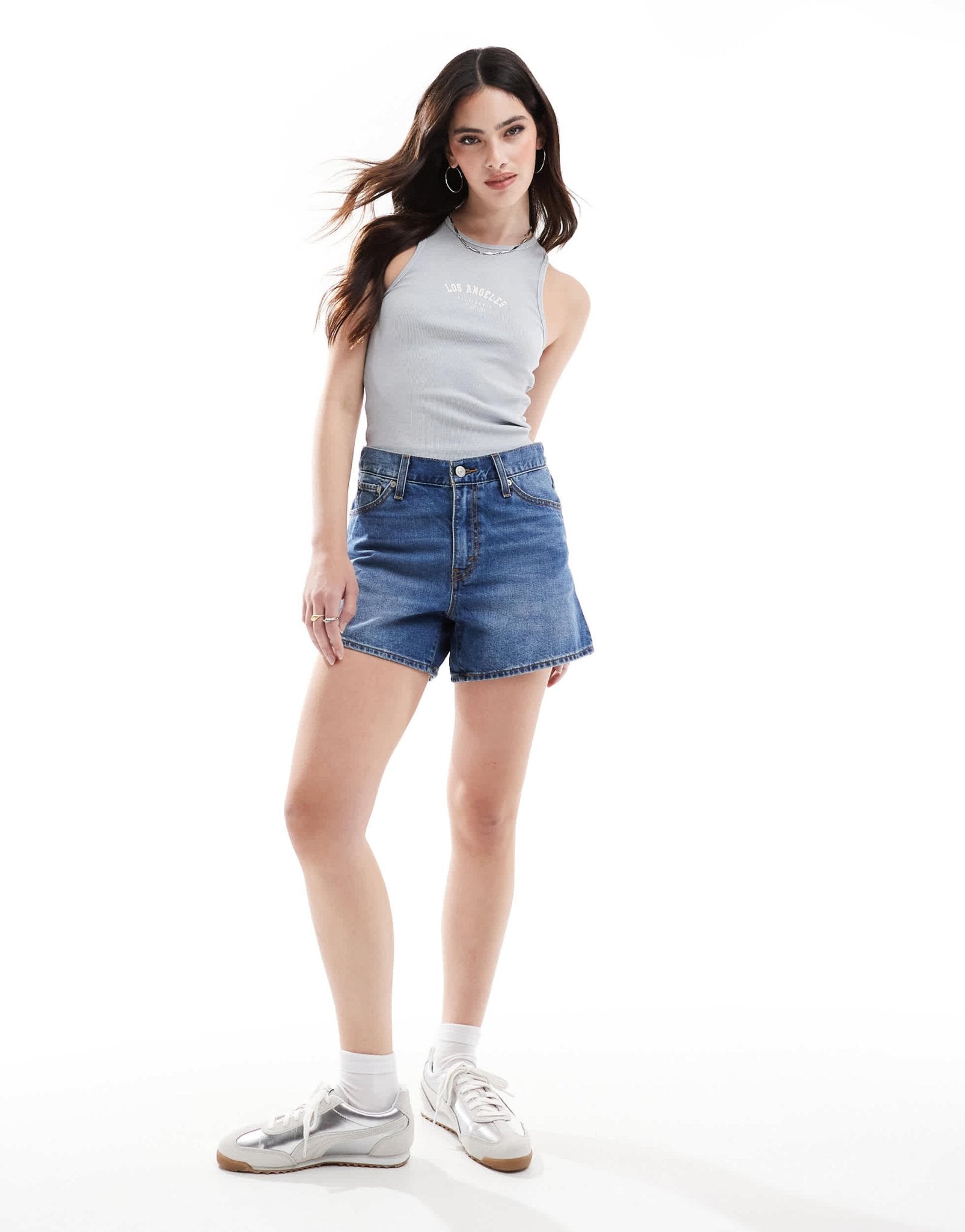 Levi's 80s mom shorts in mid blue - ASOS Sample Sale EU Store
