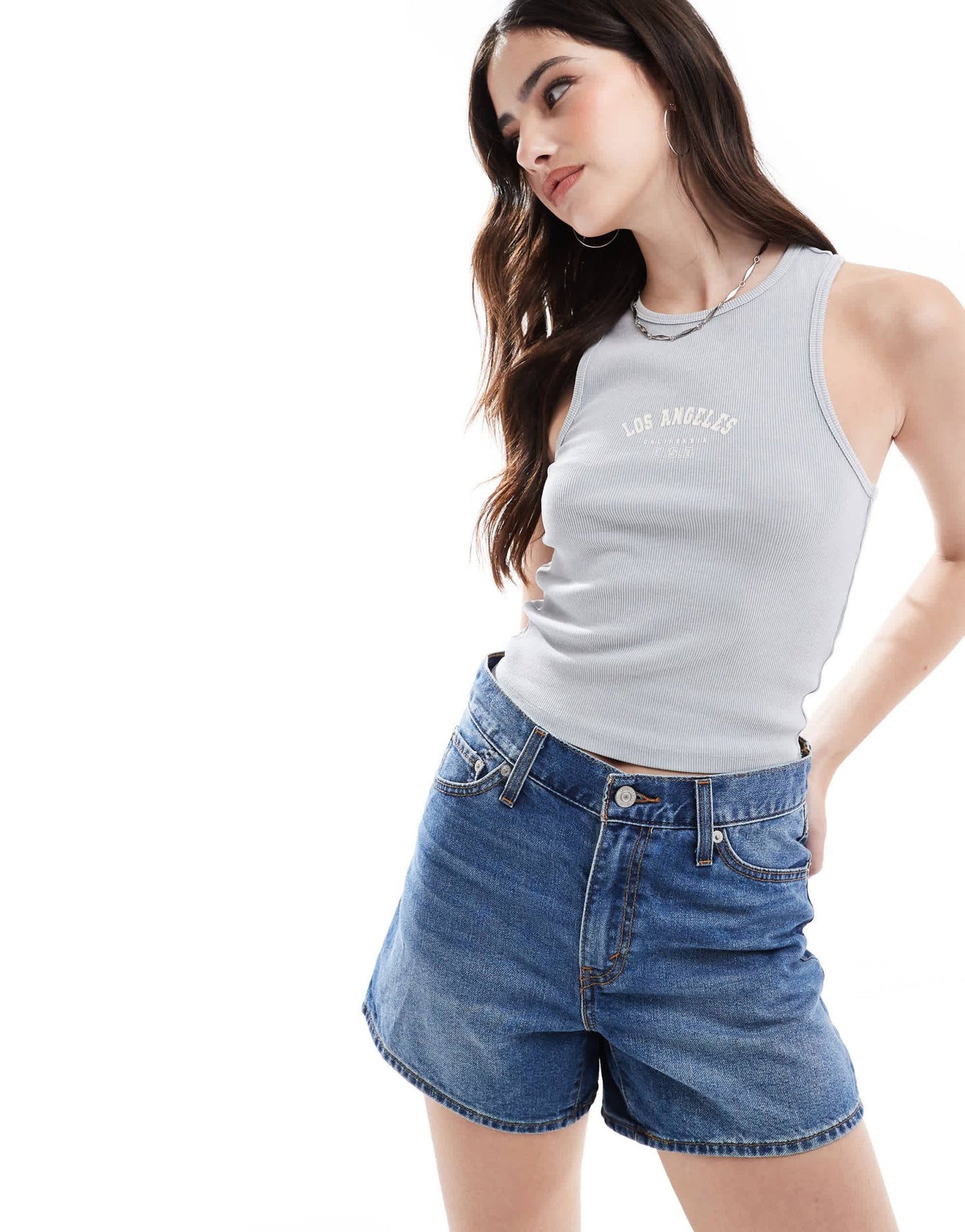 Levi's 80s mom shorts in mid blue - ASOS Sample Sale EU Store