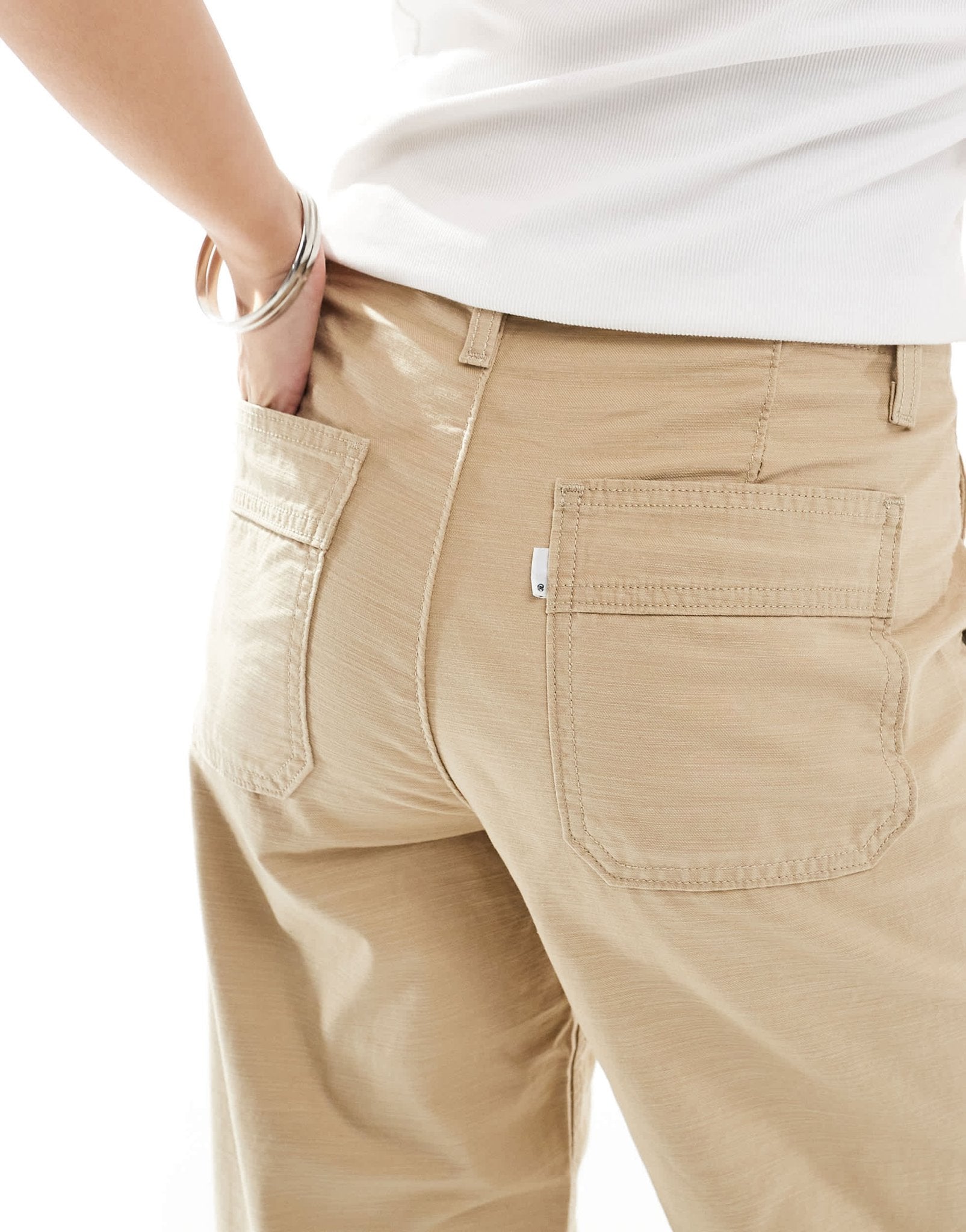 Levi's 90s straight trousers in beige - ASOS Sample Sale EU Store