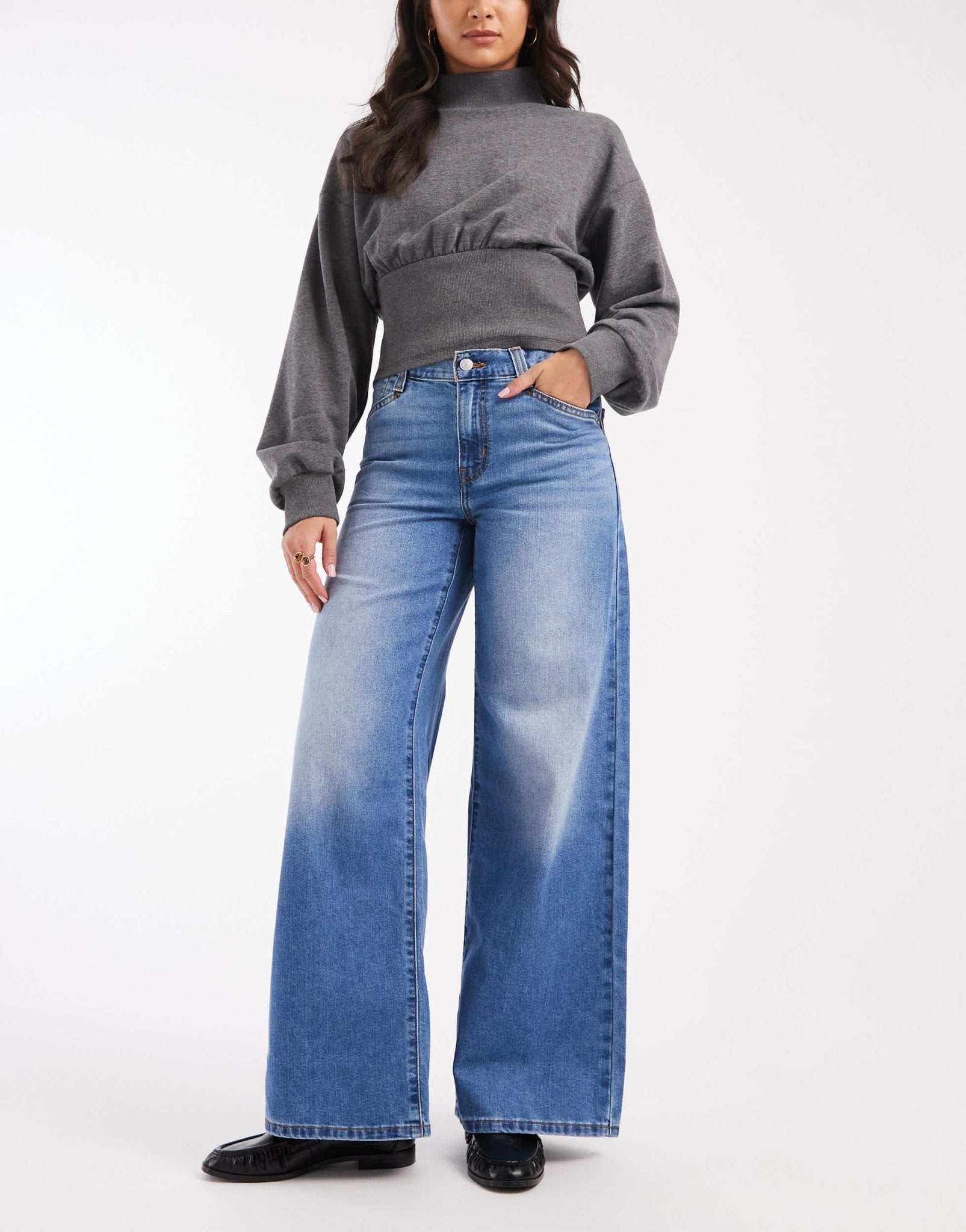 Levi's '94 baggy wide leg jeans in mid blue - ASOS Sample Sale EU Store