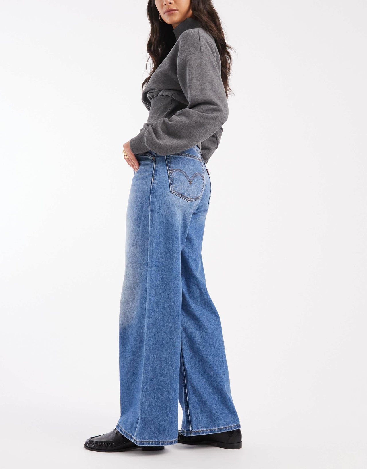 Levi's '94 baggy wide leg jeans in mid blue - ASOS Sample Sale EU Store