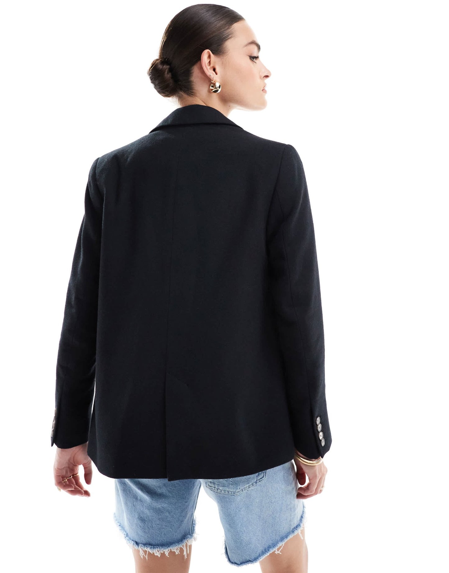 Levi's Amber wool blend classic blazer in black - ASOS Sample Sale EU Store