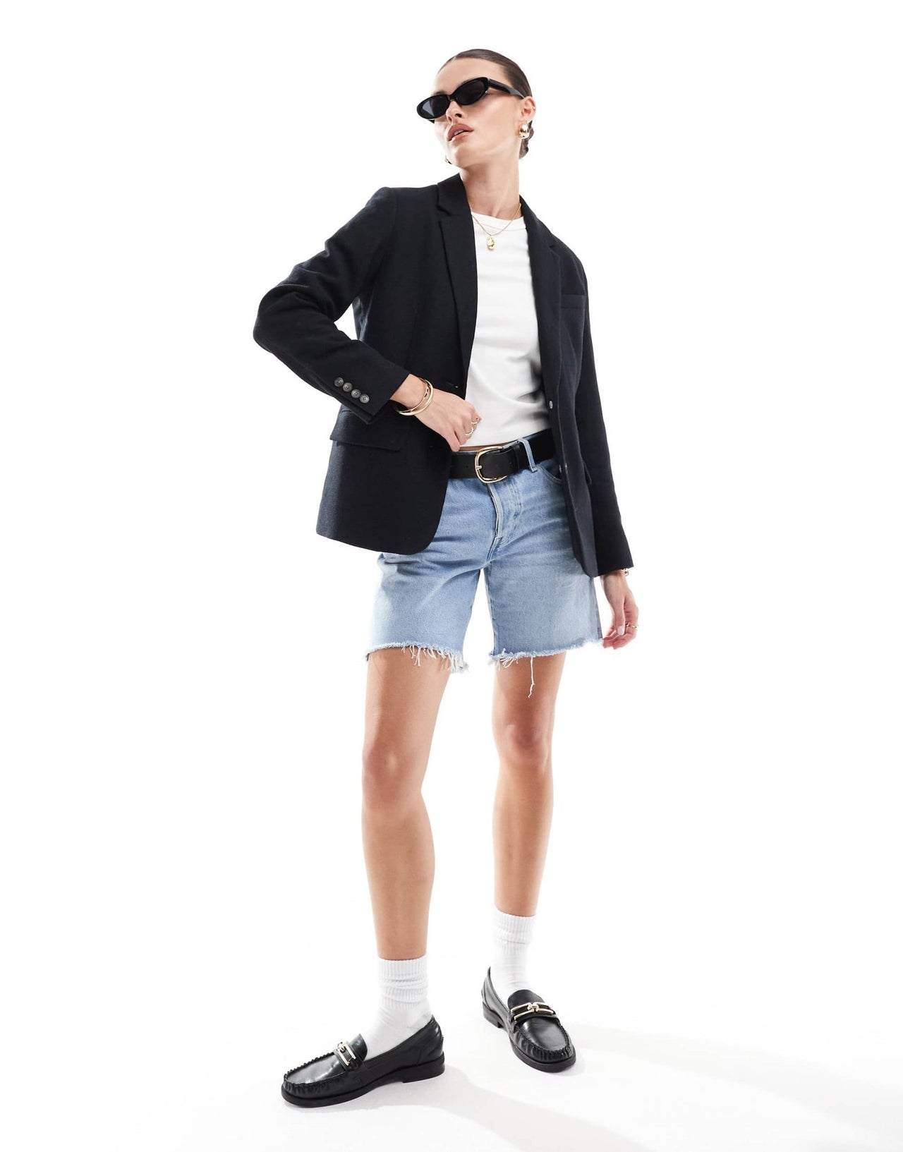 Levi's Amber wool blend classic blazer in black - ASOS Sample Sale EU Store