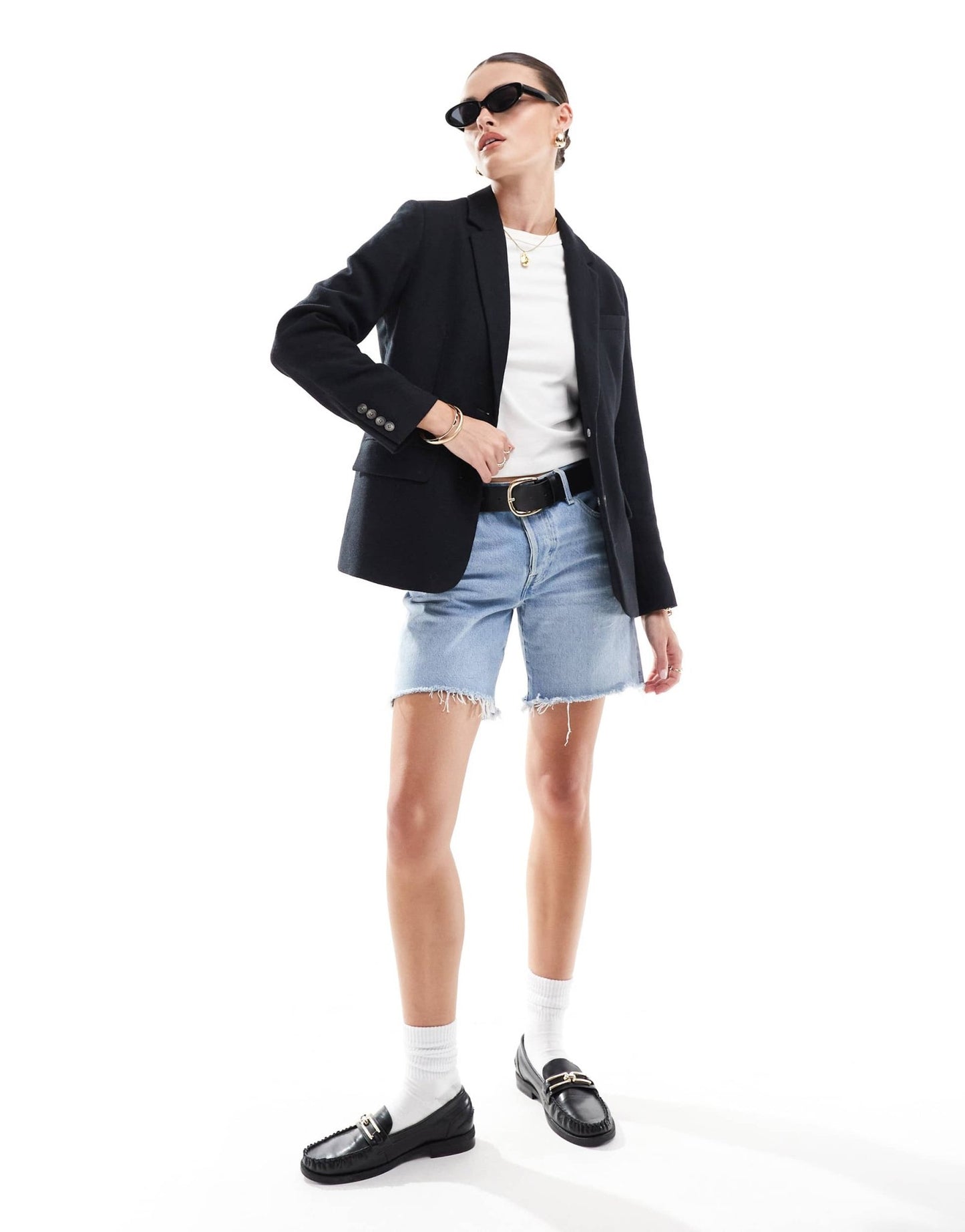 Levi's Amber wool blend classic blazer in black - ASOS Sample Sale EU Store