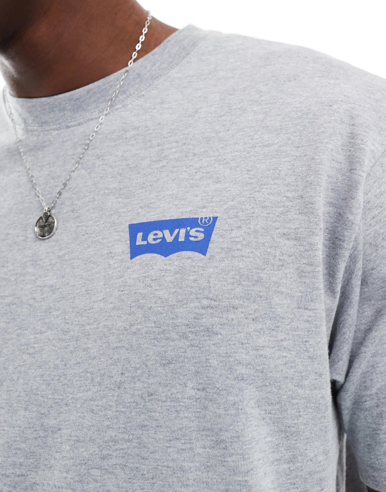 Levi's archive ski rodeo back print vintage fit t-shirt in grey marl - ASOS Sample Sale EU Store