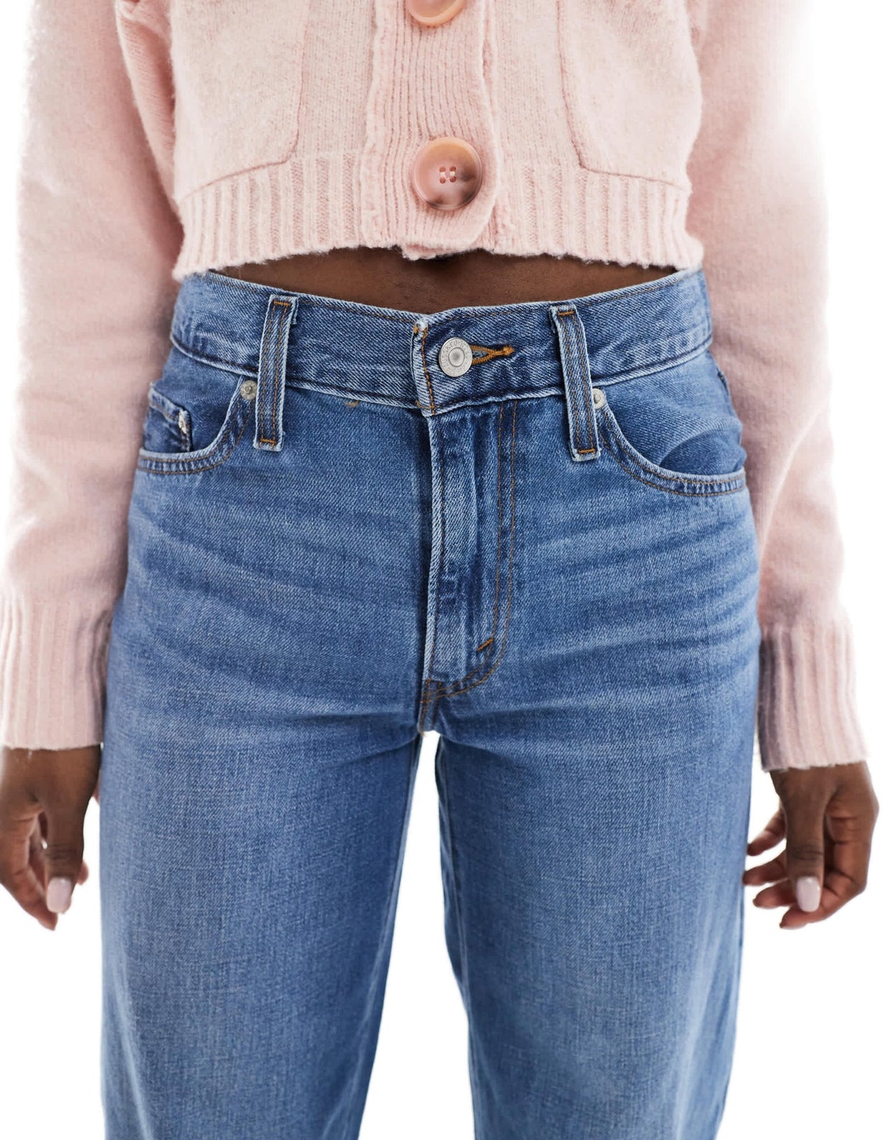 Levi's baggy dad jeans in mid wash blue - ASOS Sample Sale EU Store