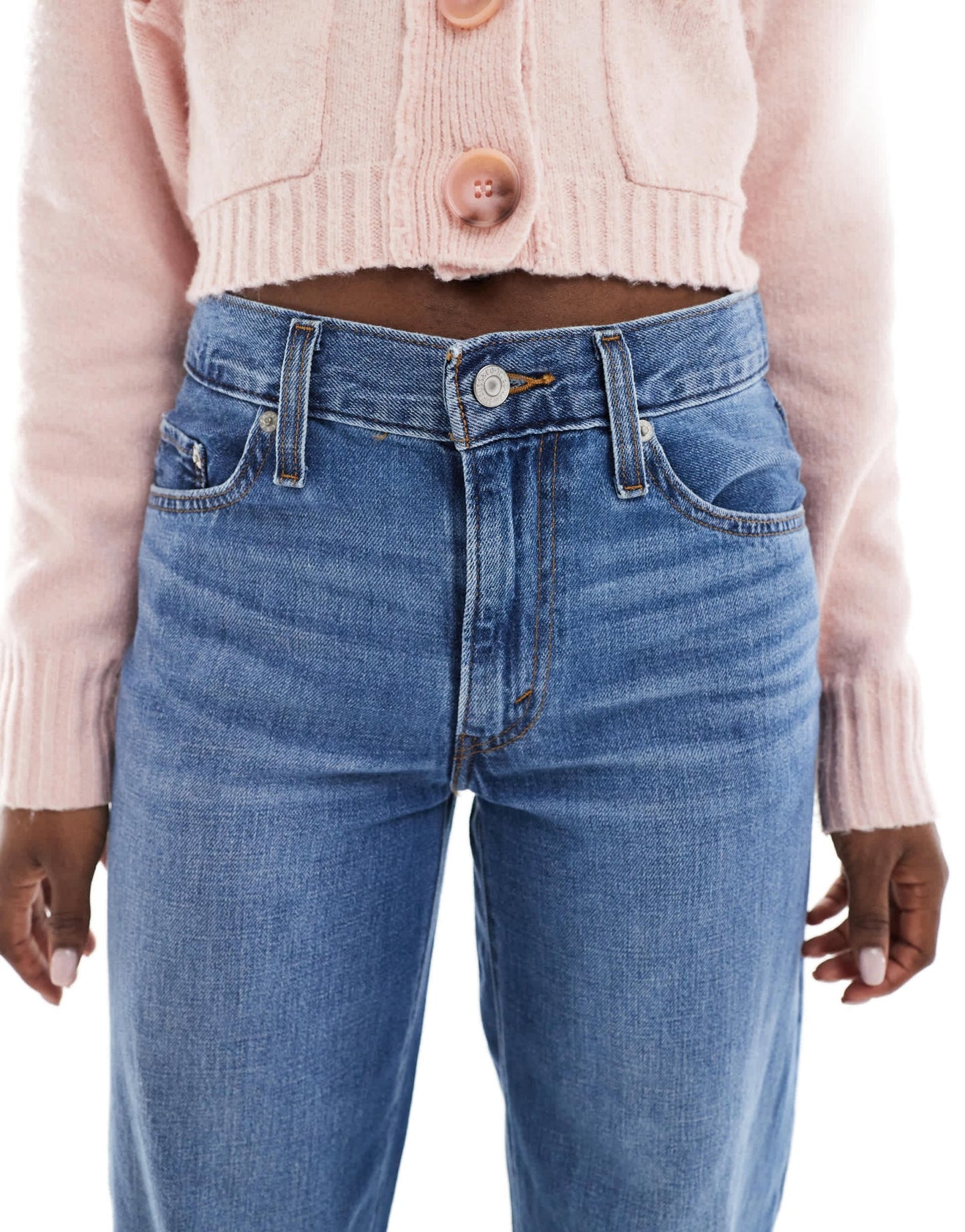 Levi's baggy dad jeans in mid wash blue - ASOS Sample Sale EU Store