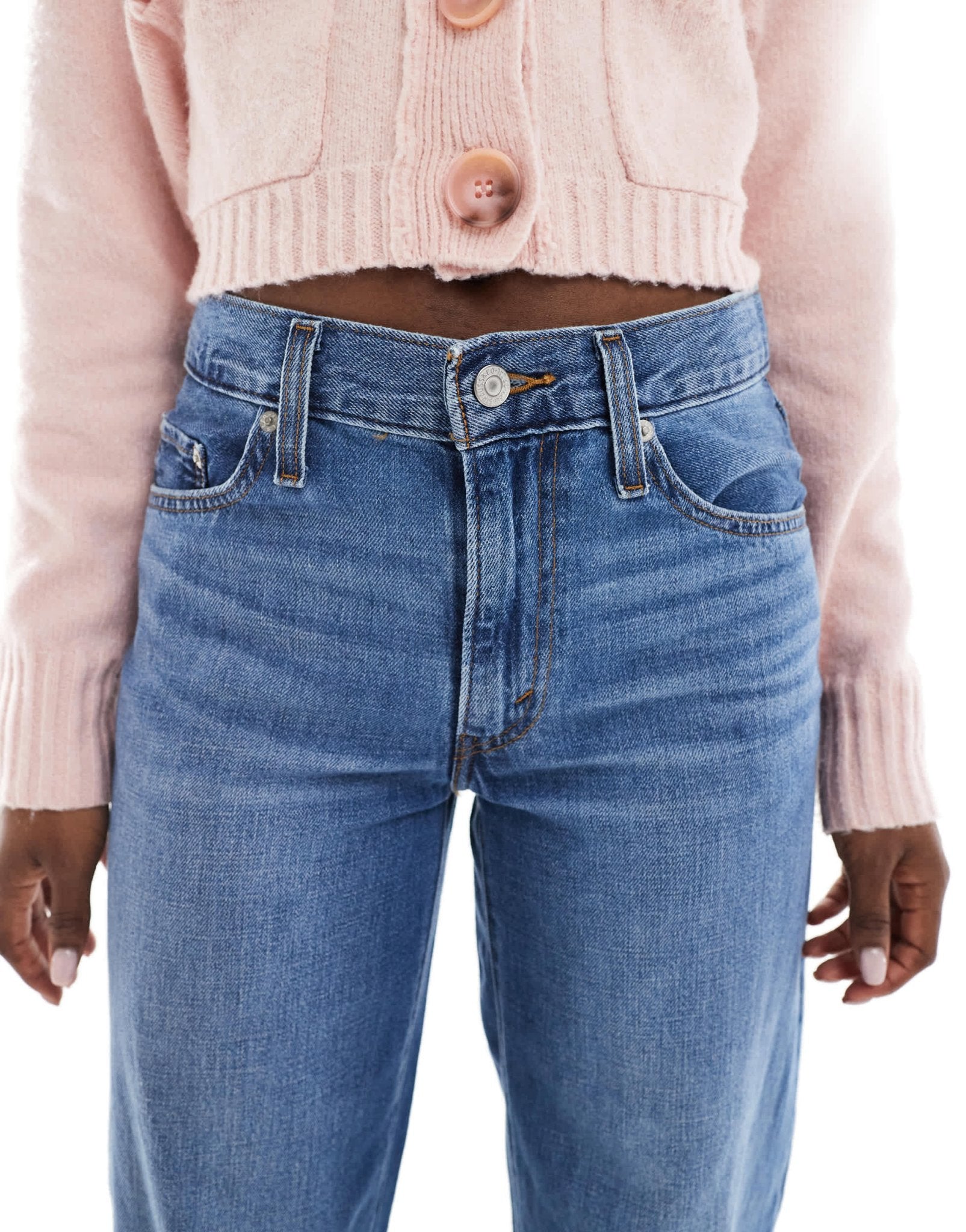 Levi's baggy dad jeans in mid wash blue - ASOS Sample Sale EU Store
