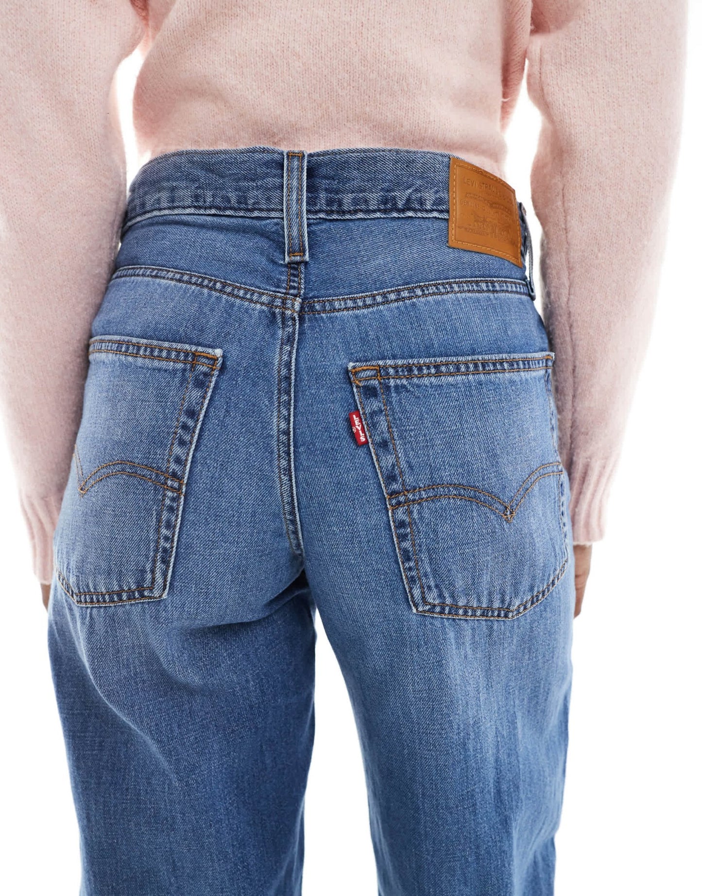 Levi's baggy dad jeans in mid wash blue - ASOS Sample Sale EU Store