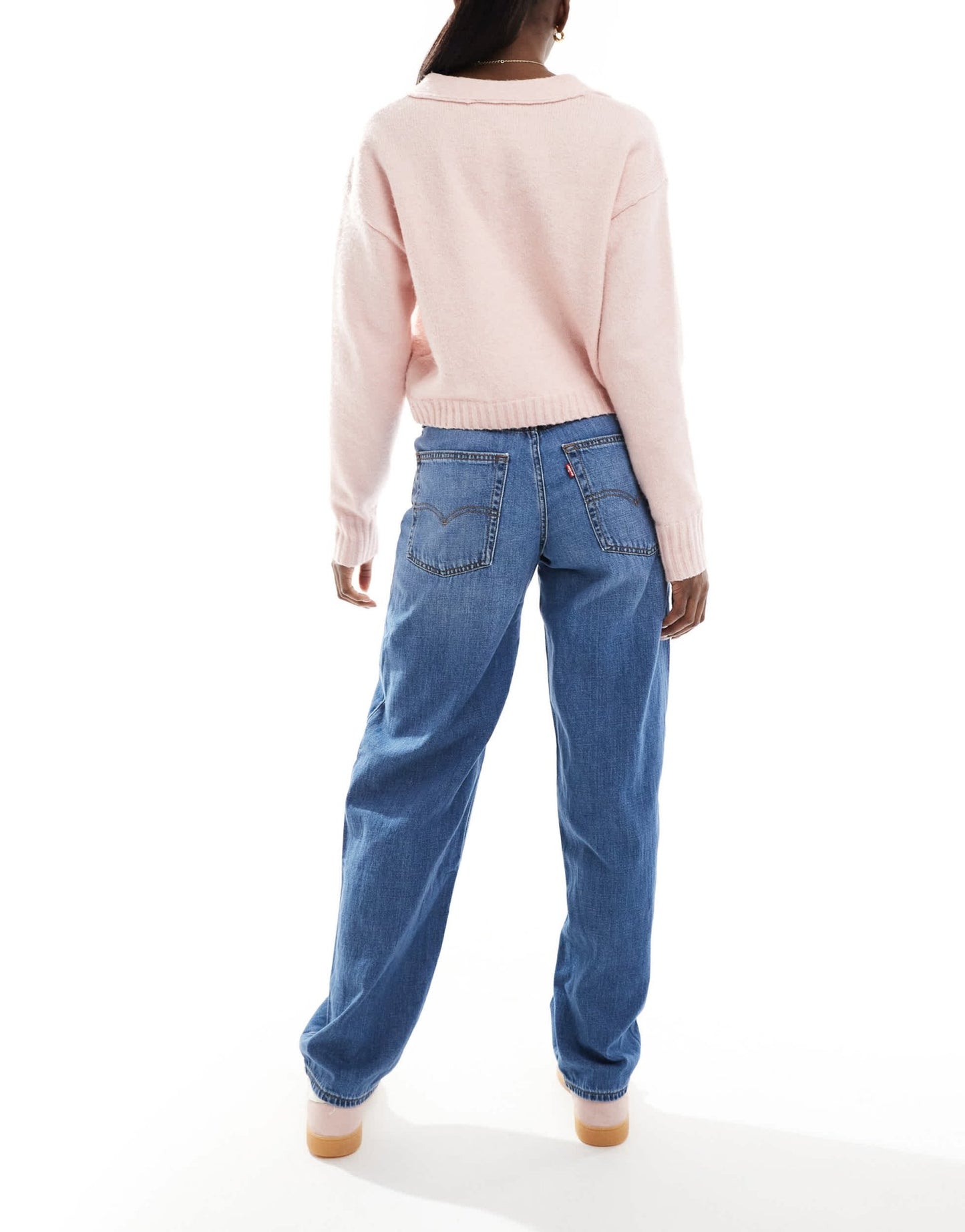 Levi's baggy dad jeans in mid wash blue - ASOS Sample Sale EU Store
