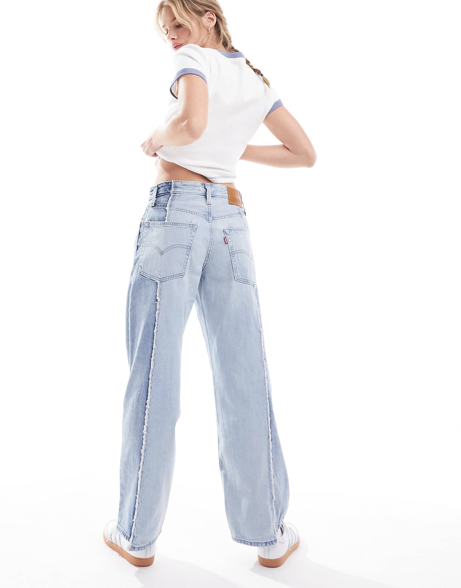 Levi's Baggy Dad Recrafted jean with front seam in light blue - ASOS Sample Sale EU Store
