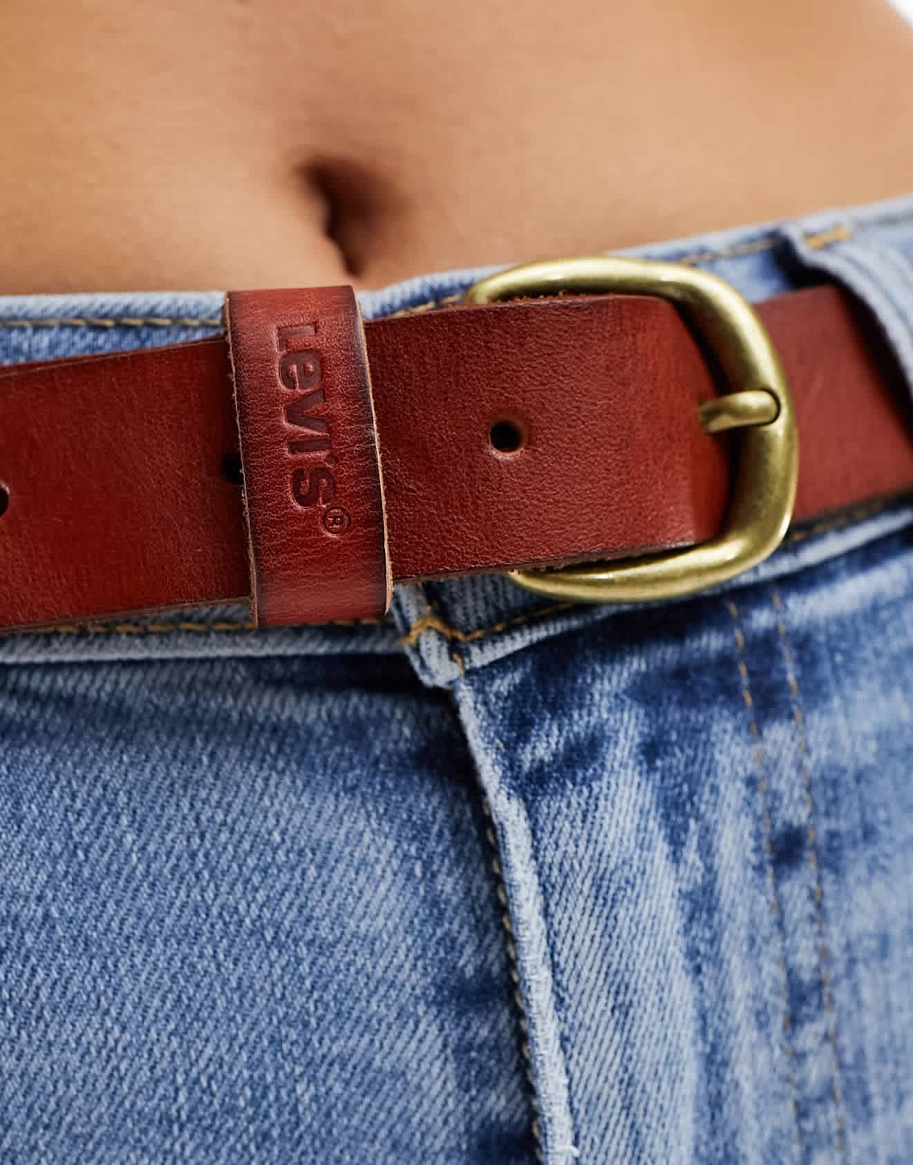 Levi's braid leather belt in brown - ASOS Sample Sale EU Store