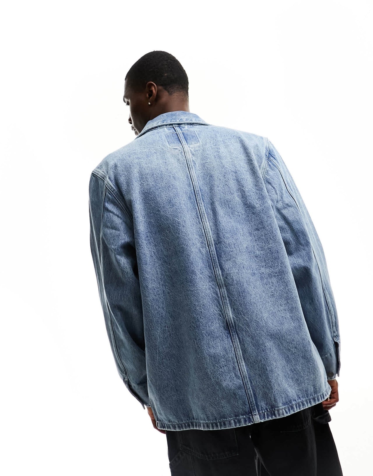 Levi's Broadway engineer denim jacket in light blue wash - ASOS Sample Sale EU Store