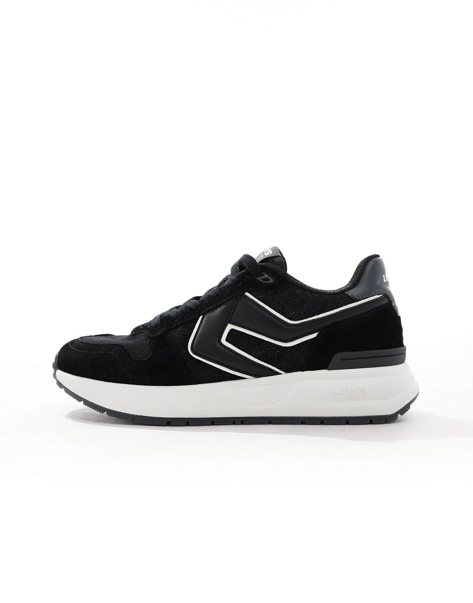 Levi's Charge suede denim trainers in black - ASOS Sample Sale EU Store