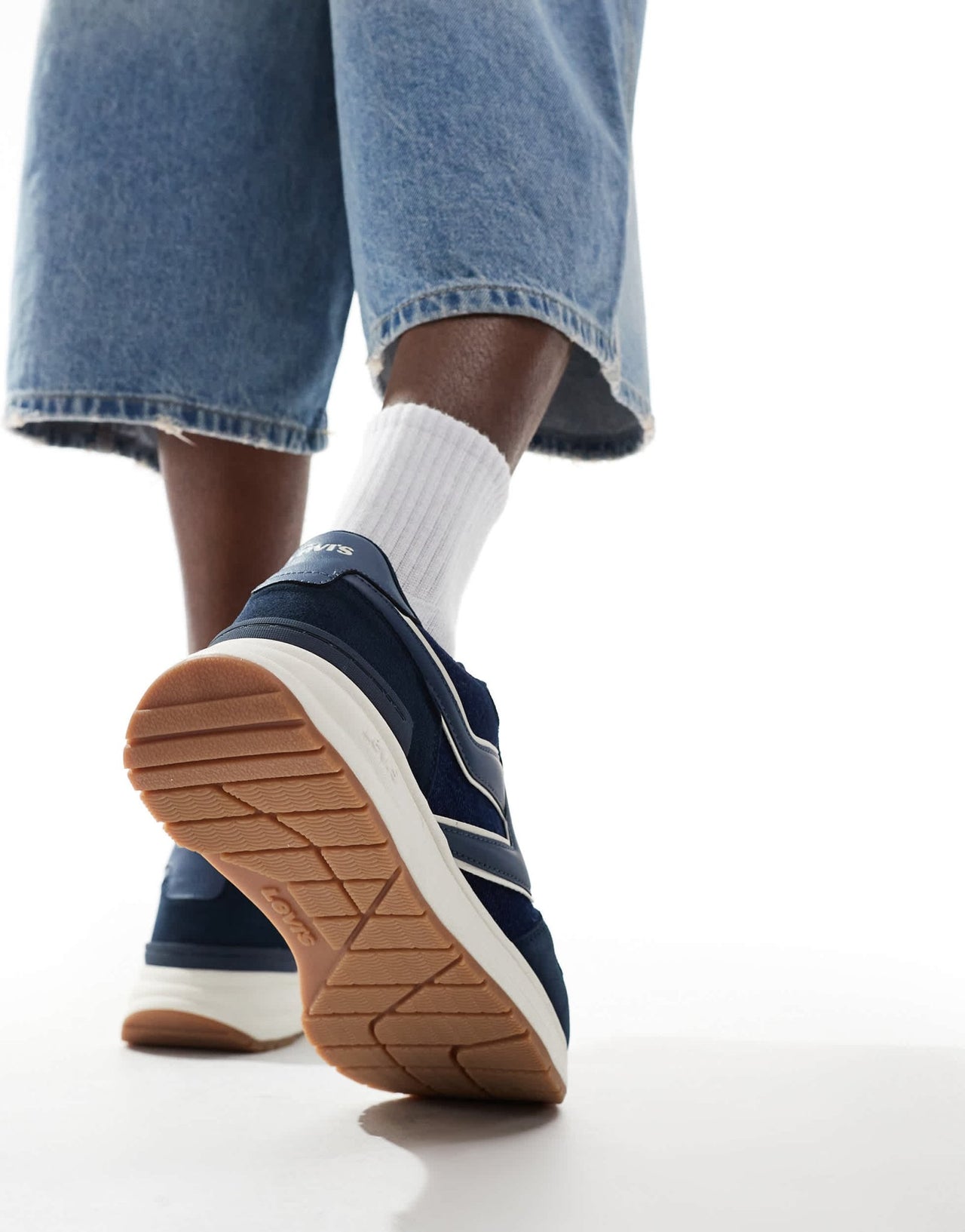 Levi's Charge suede denim trainers in blue - ASOS Sample Sale EU Store