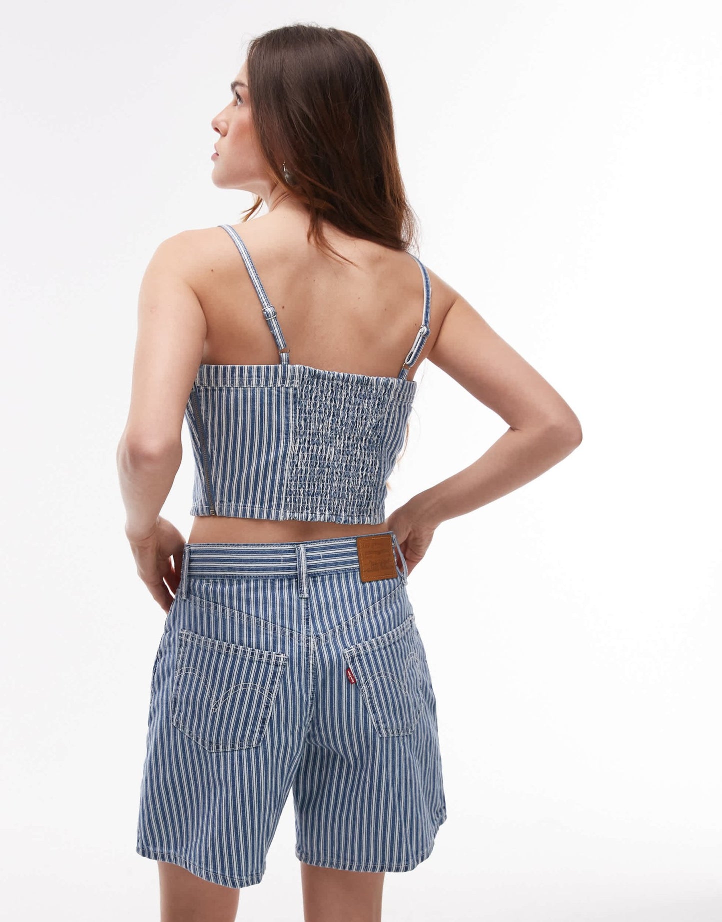 Levi's denim striped cami top co - ord in blue - ASOS Sample Sale EU Store