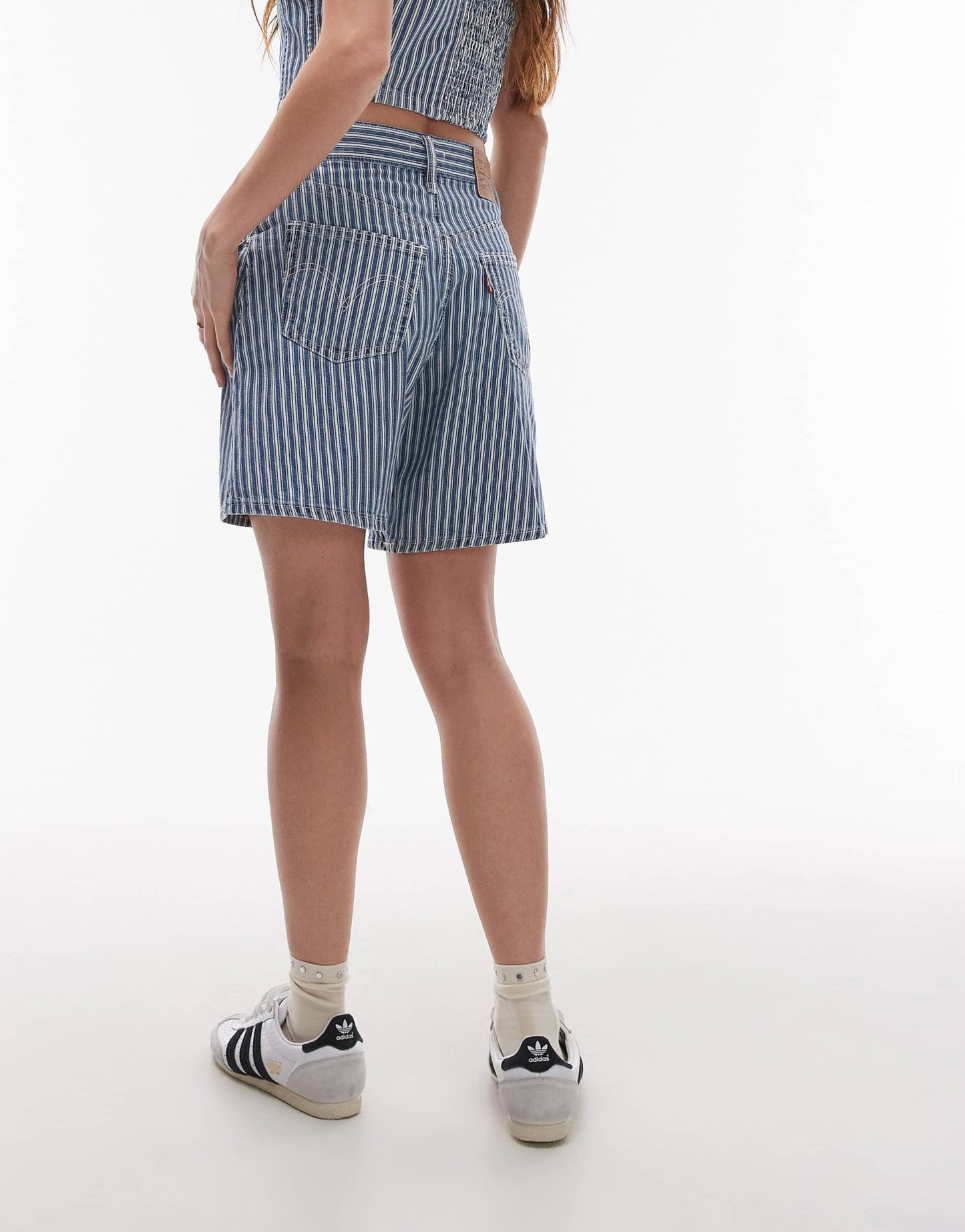 Levi's denim striped shorts co - ord in blue - ASOS Sample Sale EU Store