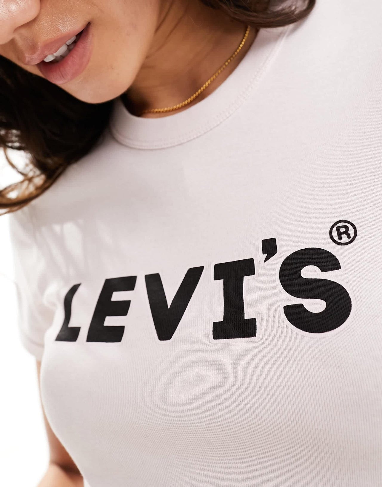 Levi's exclusive to ASOS cropped t-shirt with chest logo in pink - ASOS Sample Sale EU Store