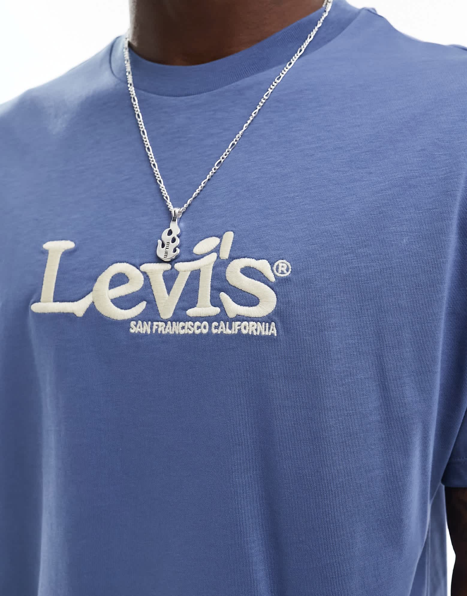 Levi's exclusive to ASOS t-shirt with central retro logo in navy - ASOS Sample Sale EU Store