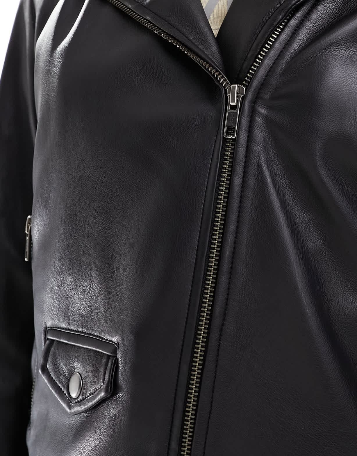 Levi's Faux leather jacket in black - ASOS Sample Sale EU Store