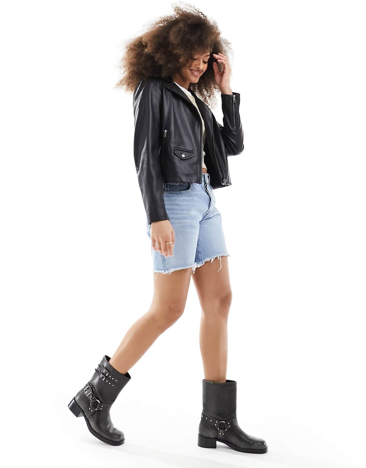 Levi's Faux leather jacket in black - ASOS Sample Sale EU Store
