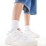 Levi's Glide L chunky trainers with patch logo in white