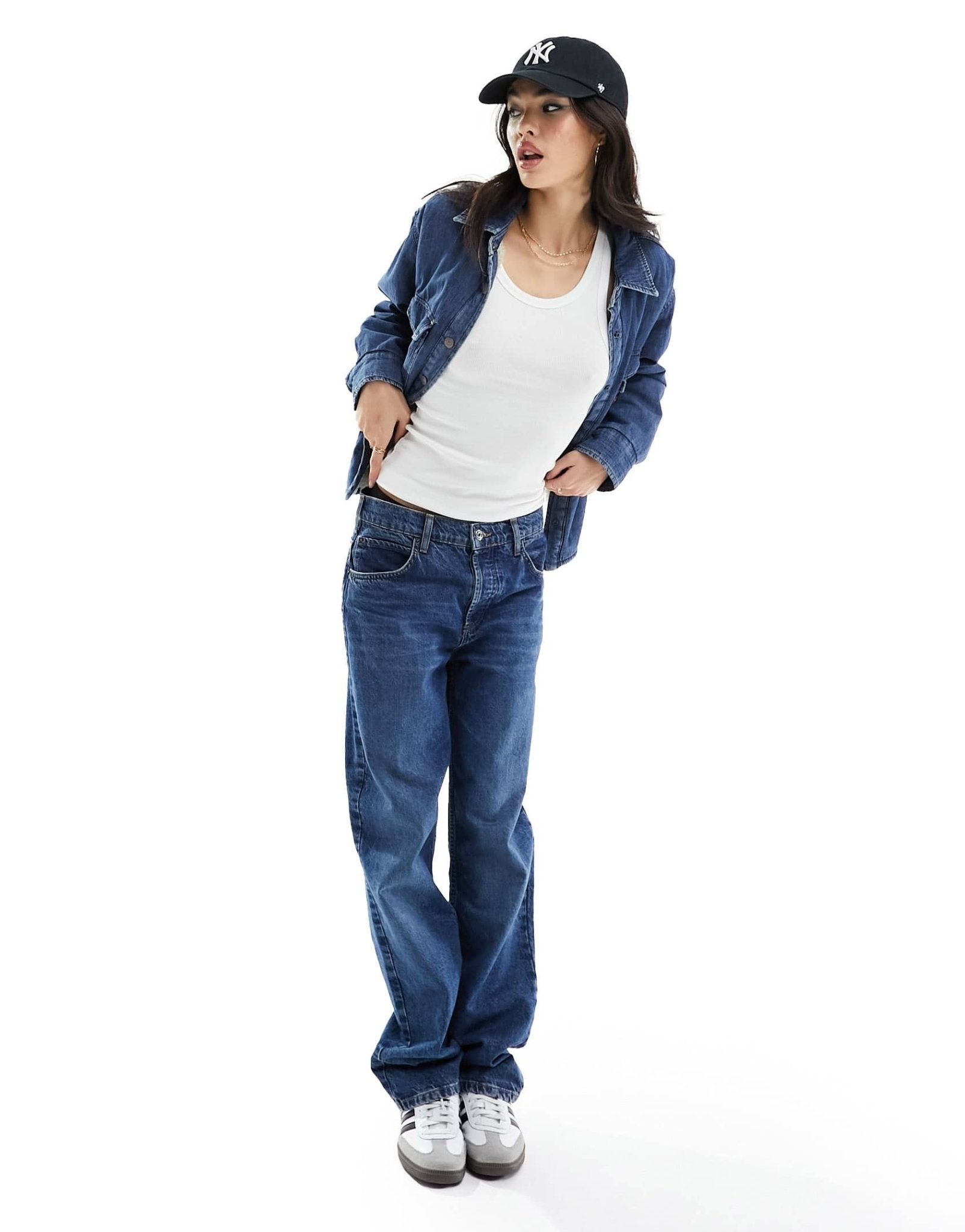 Levi's Harrison Sherpa shacket in blue denim - ASOS Sample Sale EU Store
