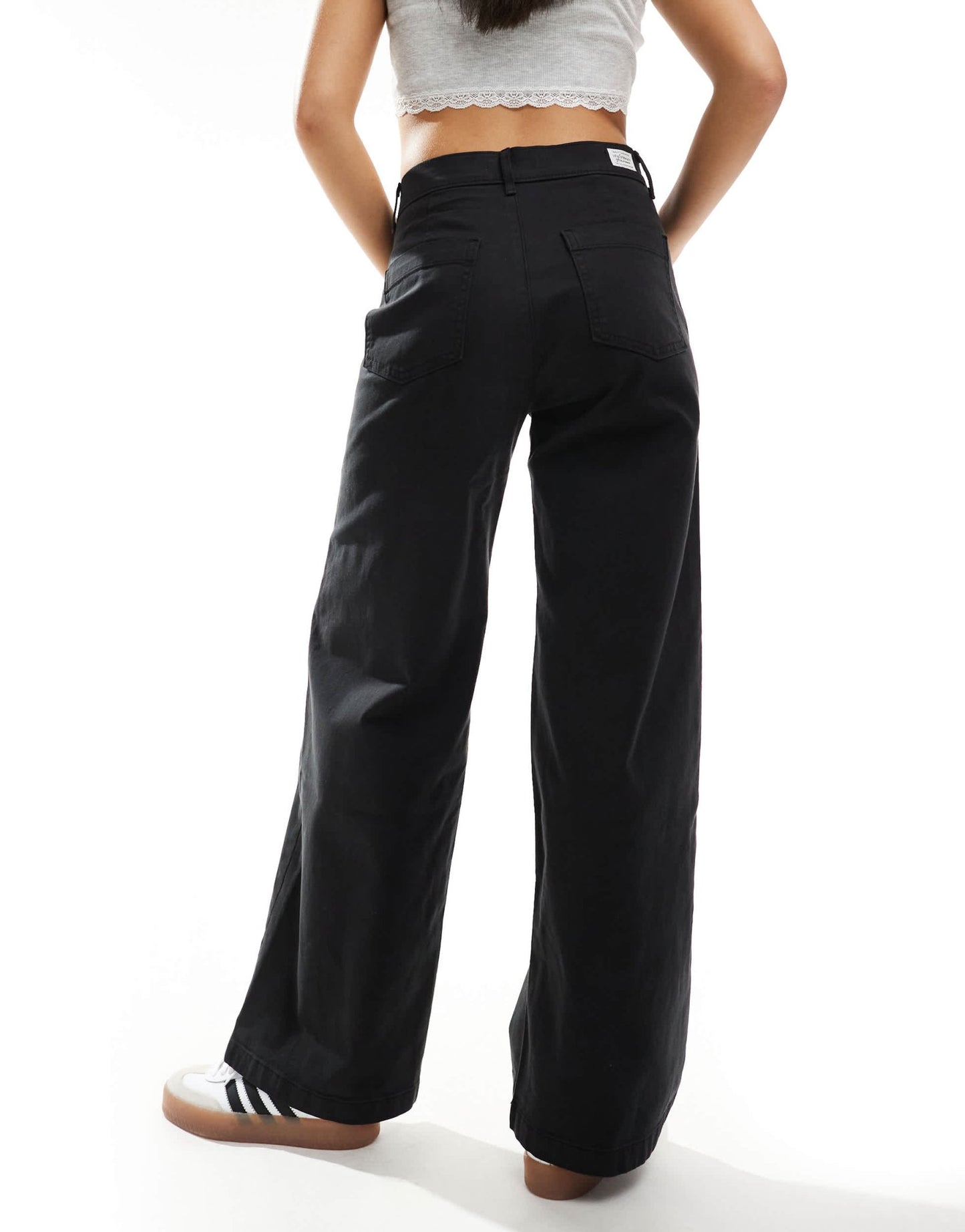 Levi's high waist vintage straight fit chinos in black - ASOS Sample Sale EU Store
