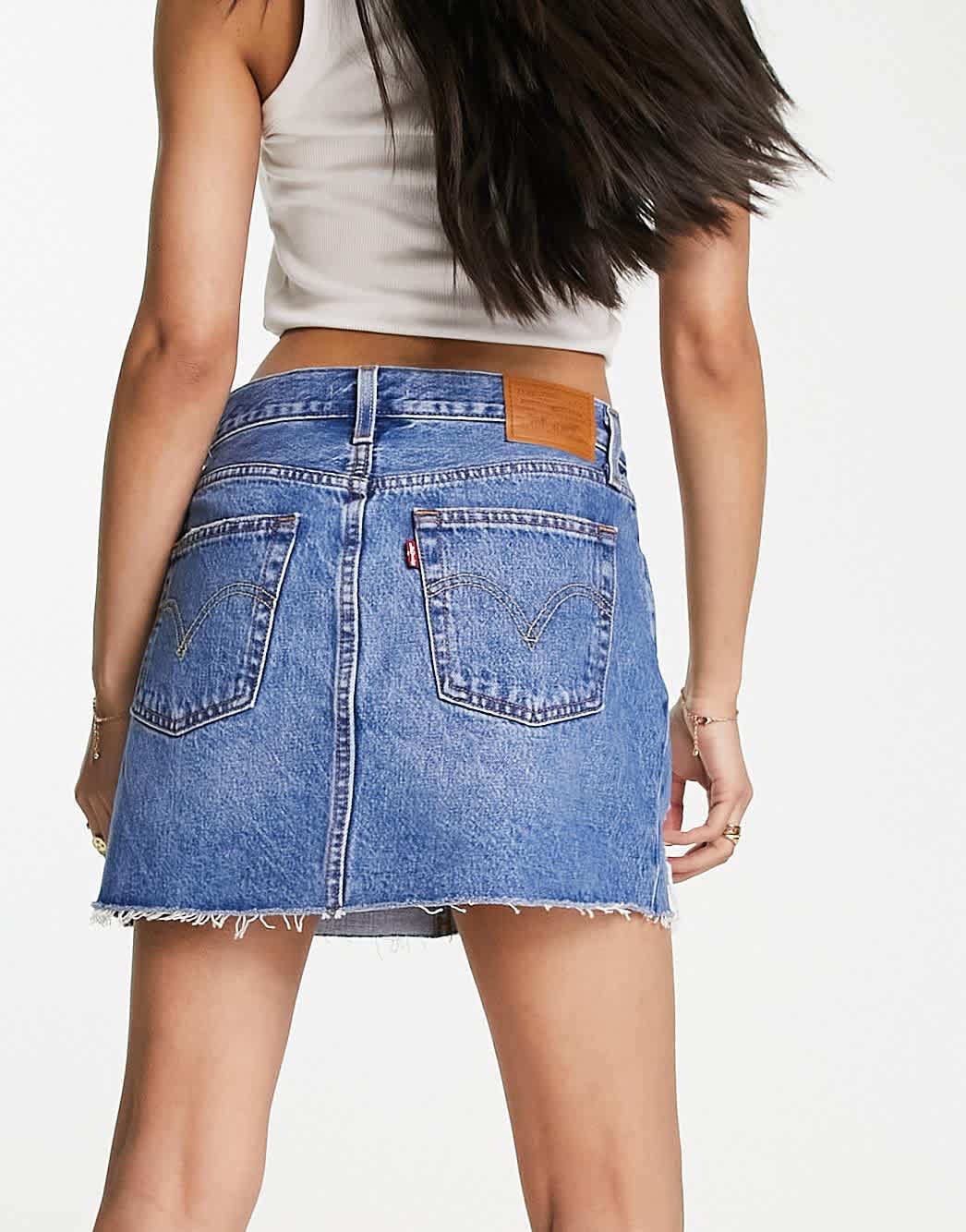 Levi's icon skirt in mid wash blue - ASOS Sample Sale EU Store