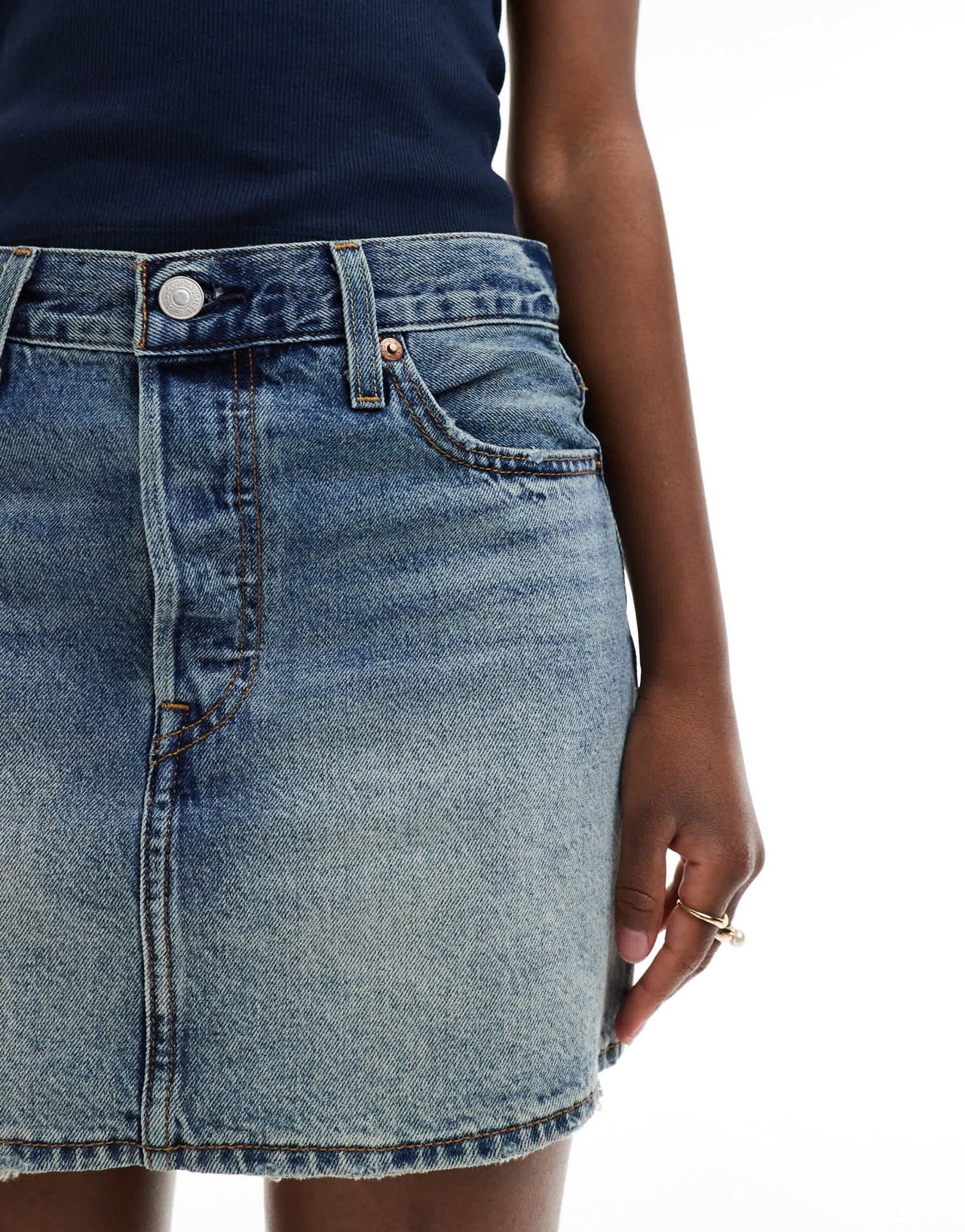 Levi's icon vintage denim skirt in mid blue - ASOS Sample Sale EU Store