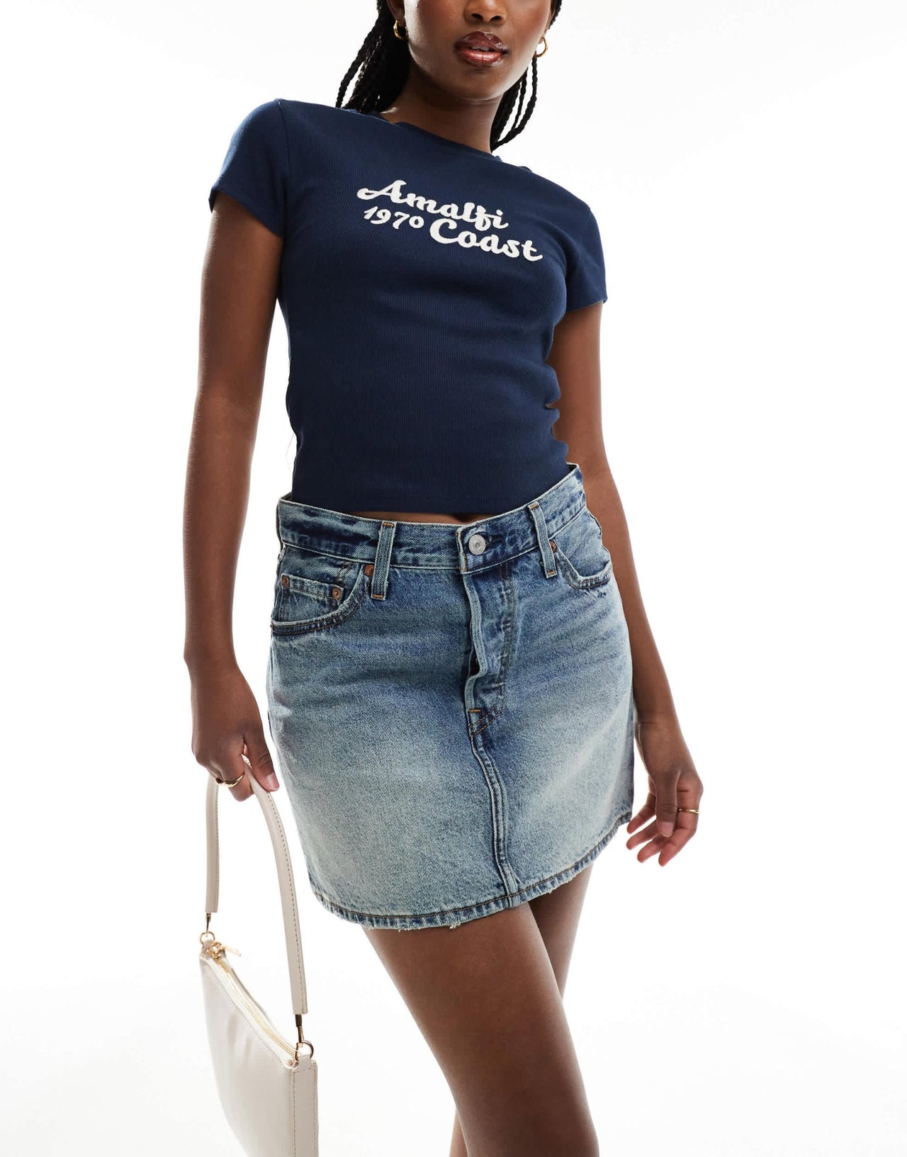 Levi's icon vintage denim skirt in mid blue - ASOS Sample Sale EU Store
