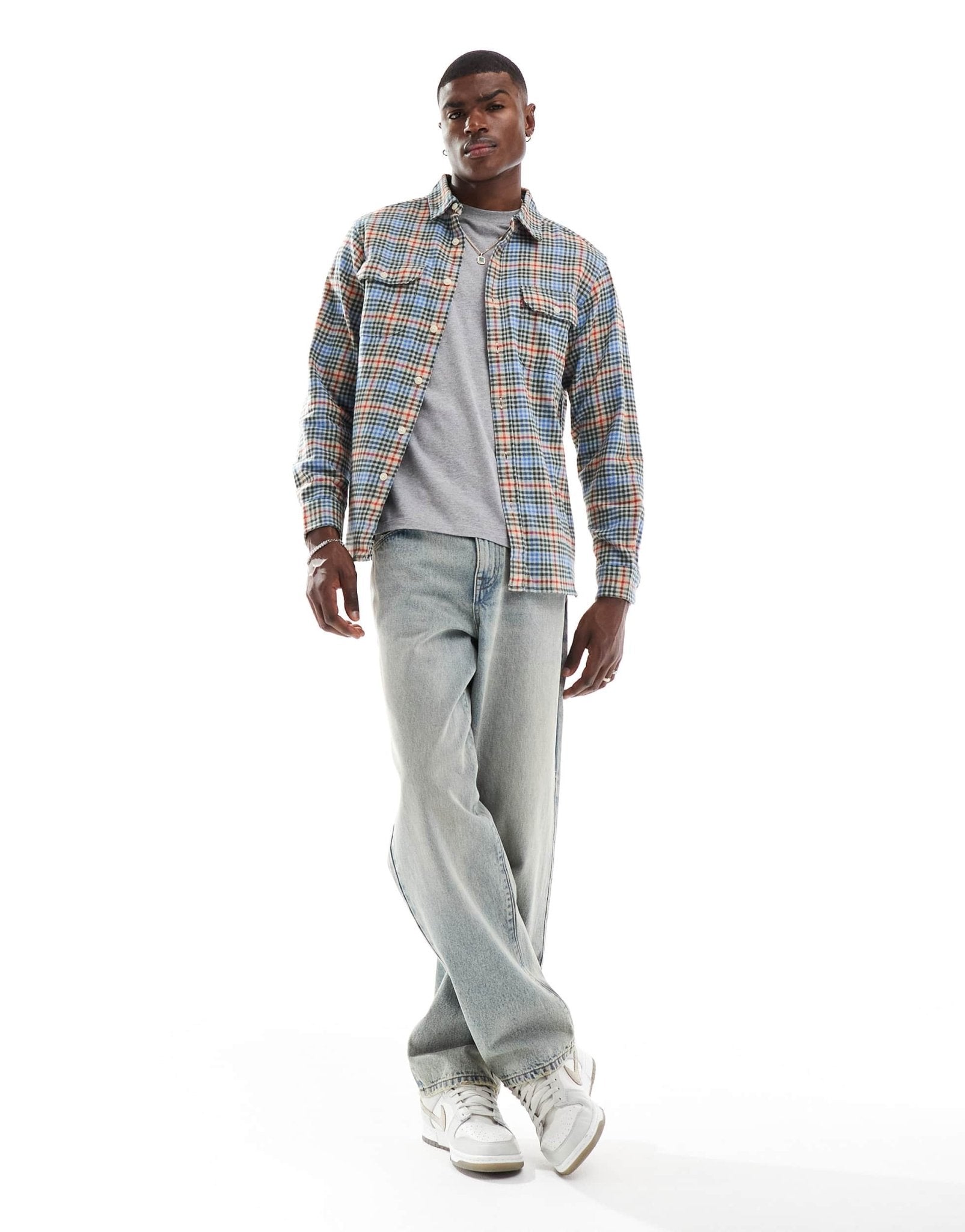 Levi's Jackson check flannel worker shirt in multi - ASOS Sample Sale EU Store