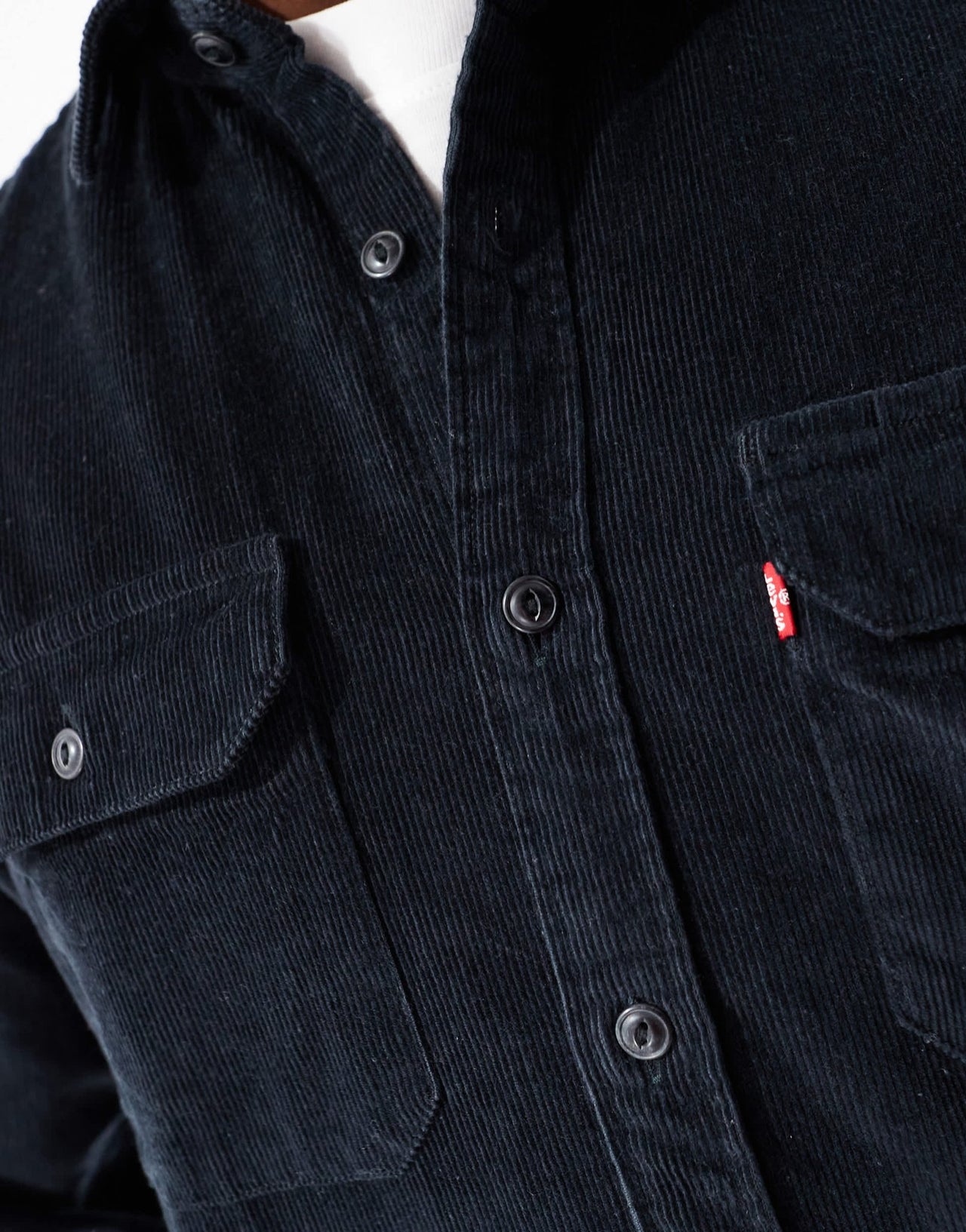 Levi's Jackson cord worker shirt in black - ASOS Sample Sale EU Store